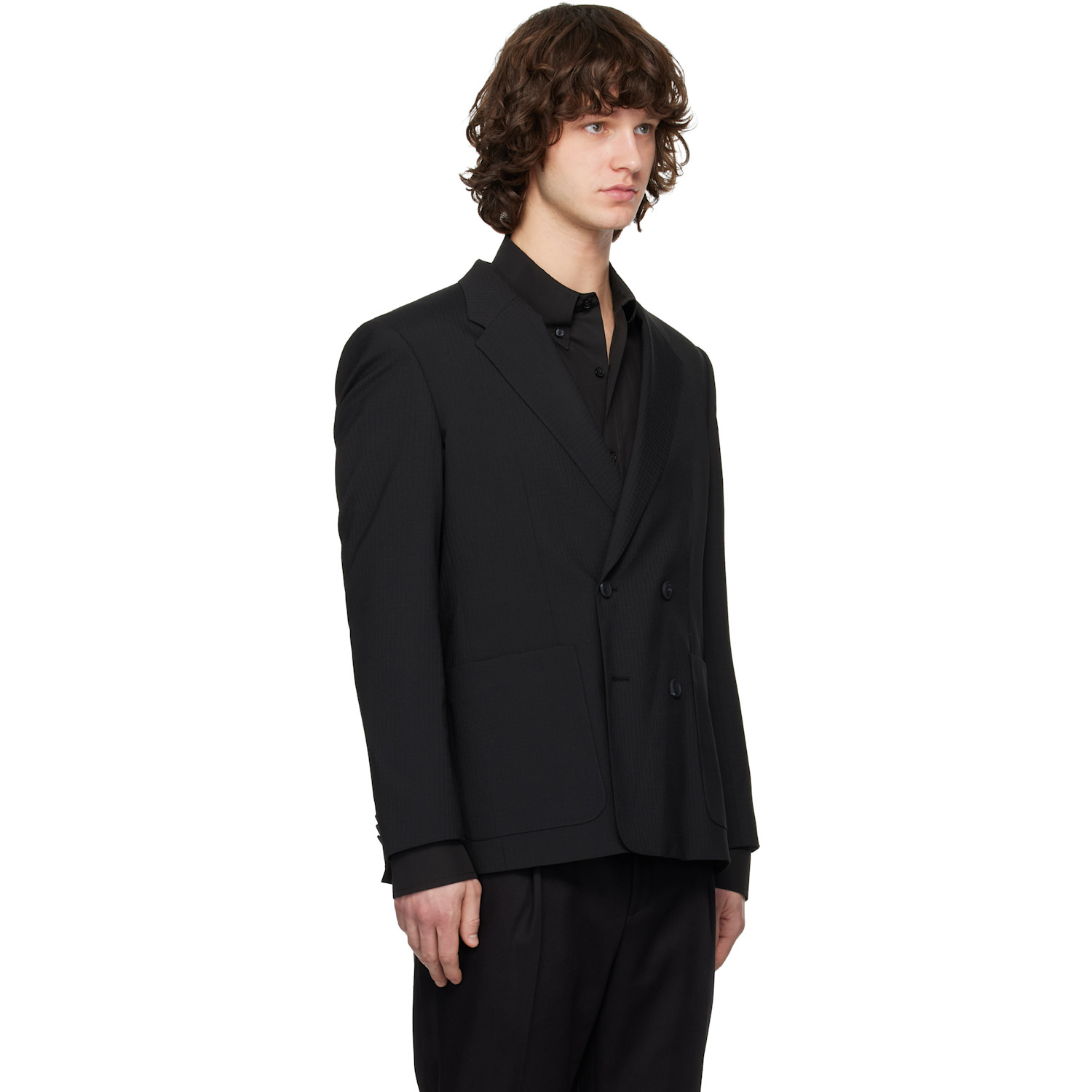  Hugo Black Slim-fit Blazer 