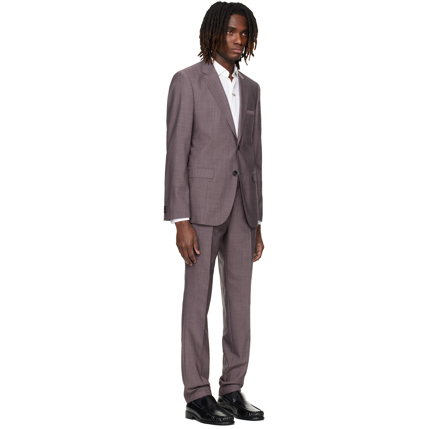  Hugo Purple Two-piece Extra-slim-fit Wool-blend Suit 