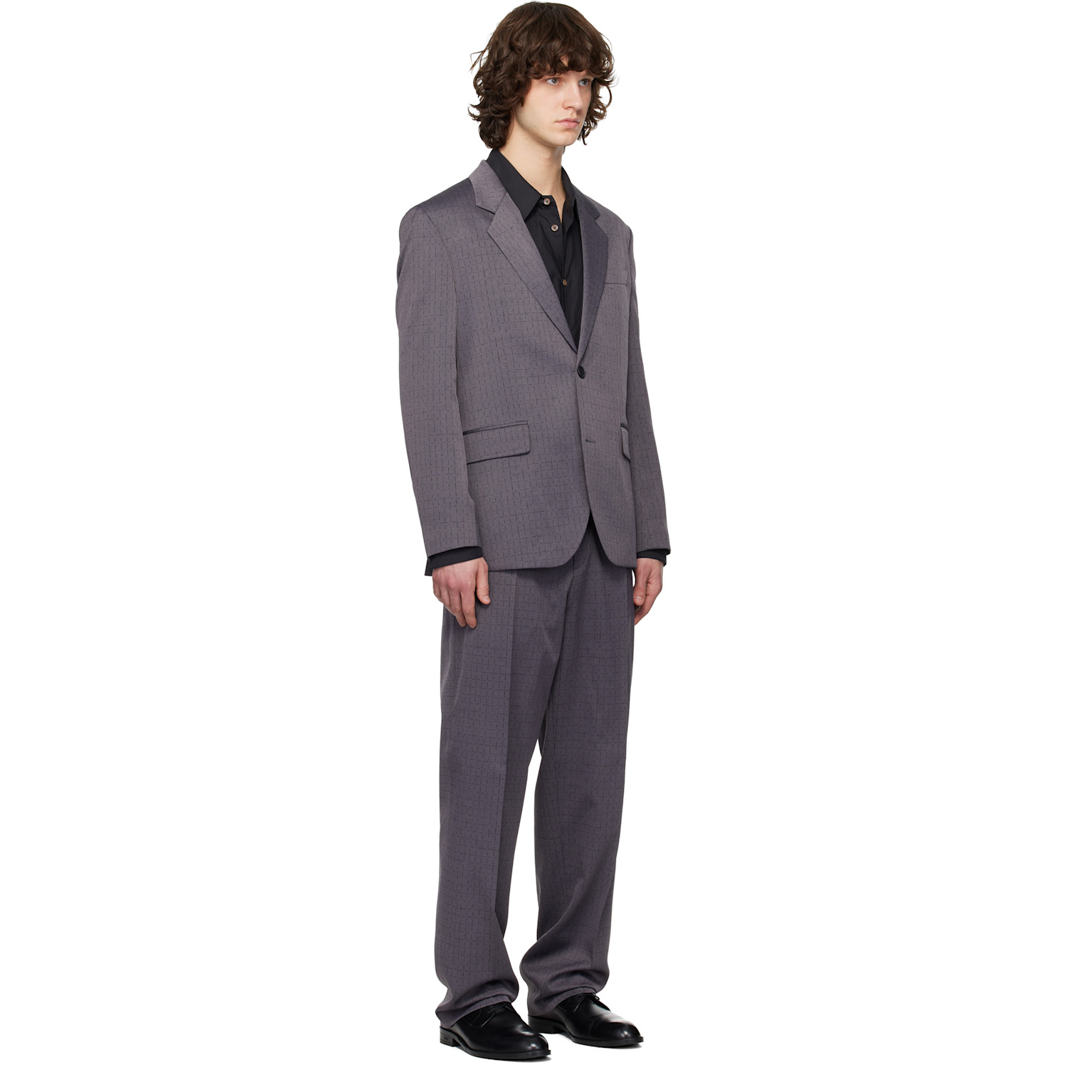  Hugo Gray Virgin Wool Suit 