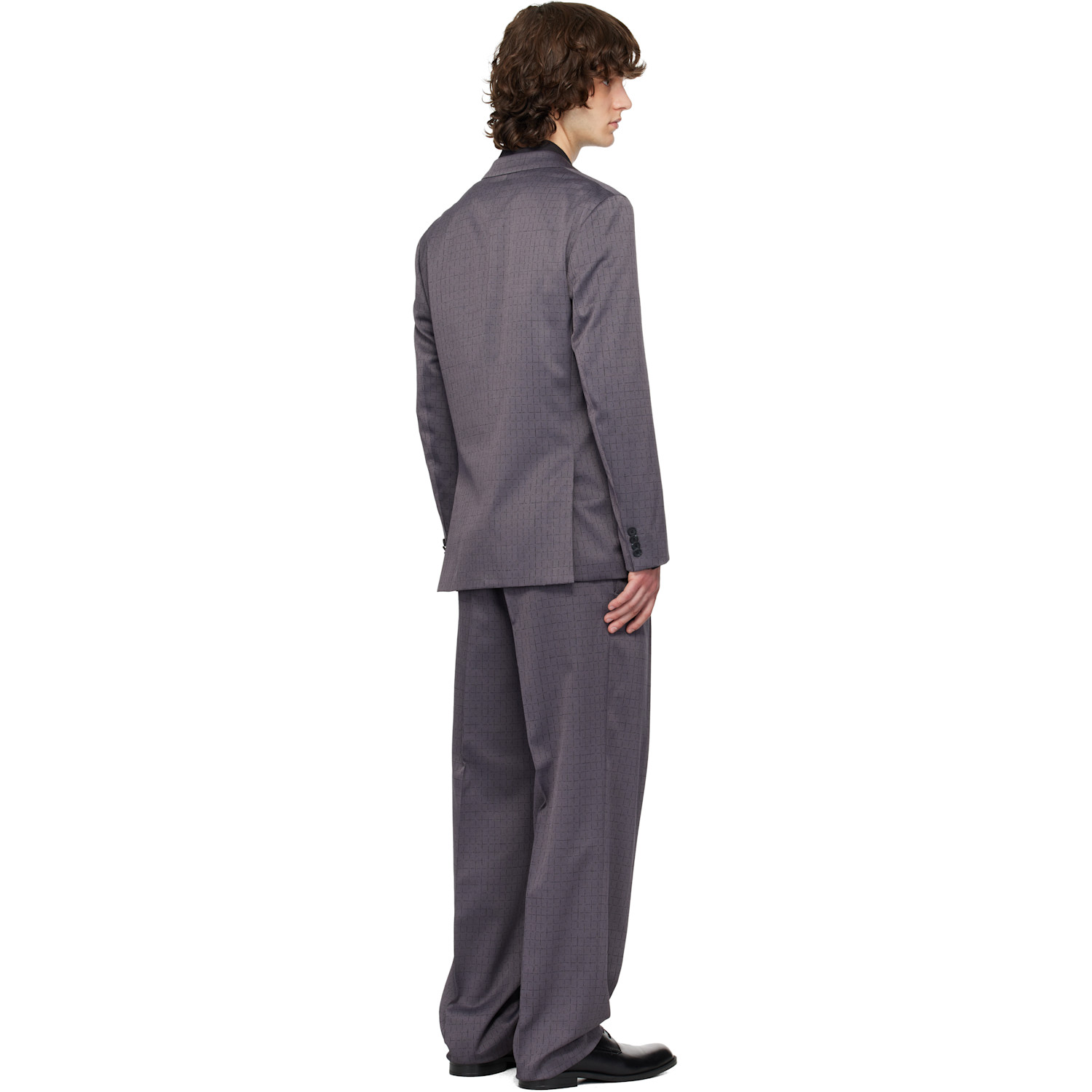  Hugo Gray Virgin Wool Suit 