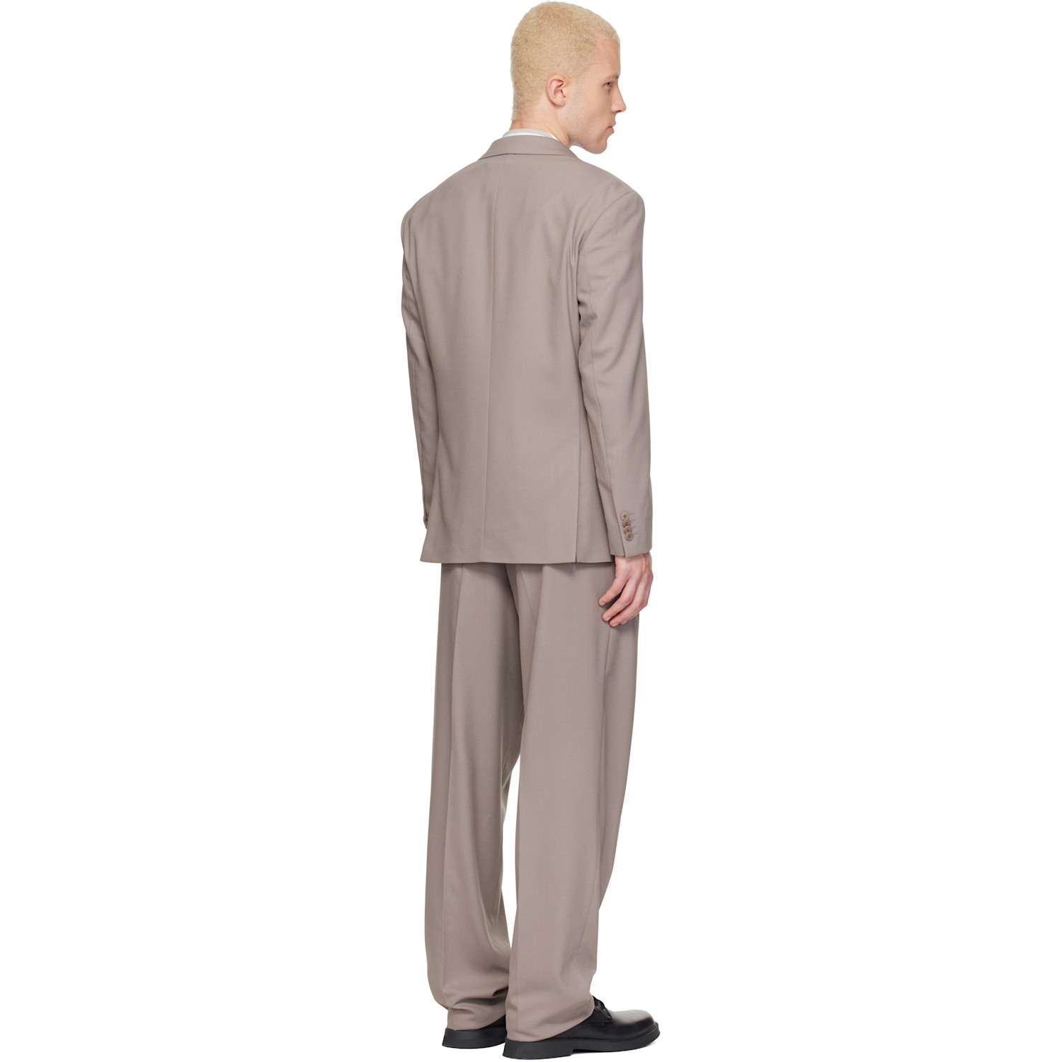  Hugo Taupe Two-piece Modern-fit Stretch Twill Suit 