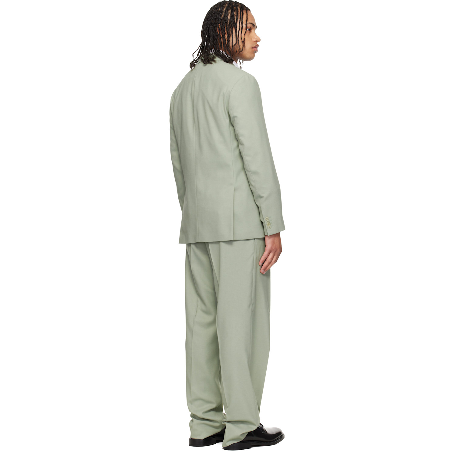  Hugo Green Two-piece Modern-fit Stretch Twill Suit 