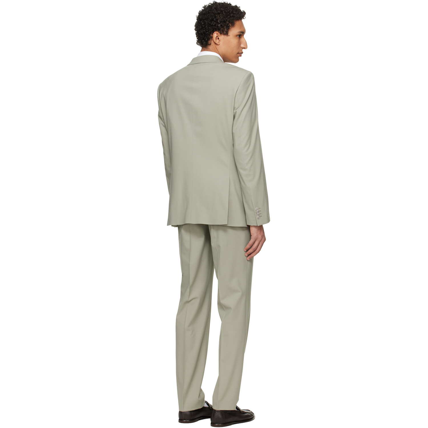  Hugo Green Two-piece Slim-fit Wool-blend Poplin Suit 