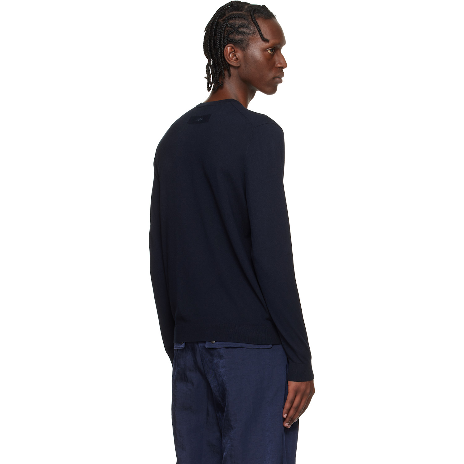  Hugo Navy Regular-fit Crew Neckline Sweater 