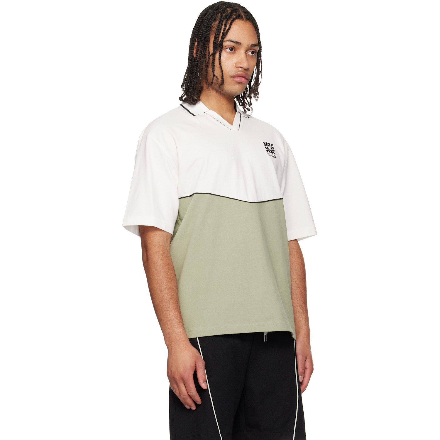  Hugo White & Green Polo 
