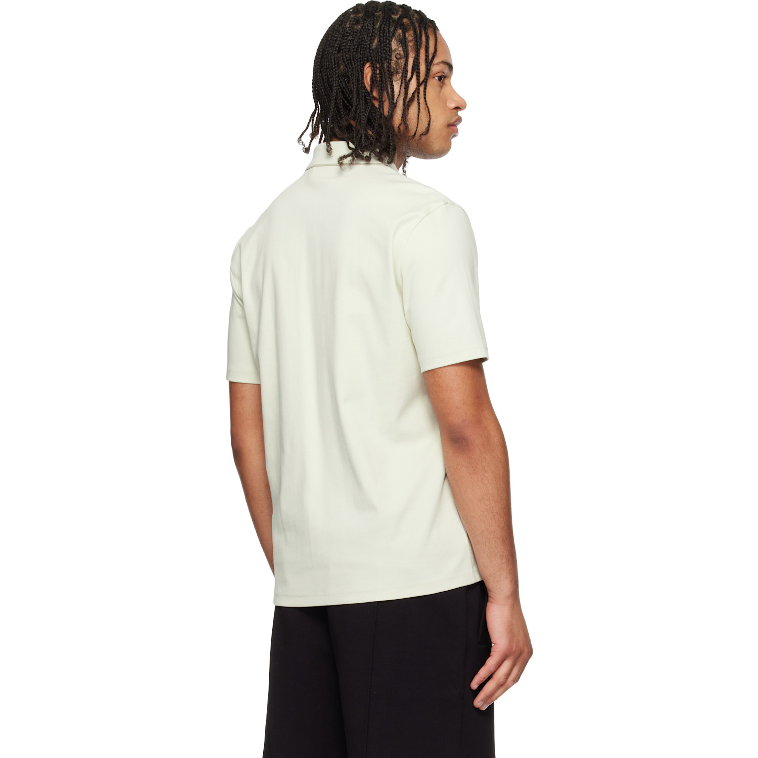  Hugo Green Luxury Cotton Contrast Trim Polo 