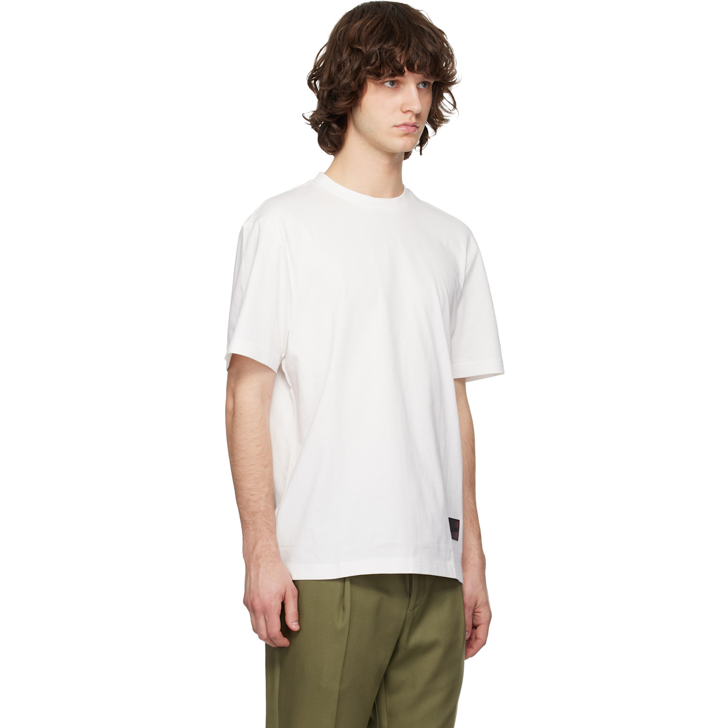  Hugo White Gradient-logo T-shirt 
