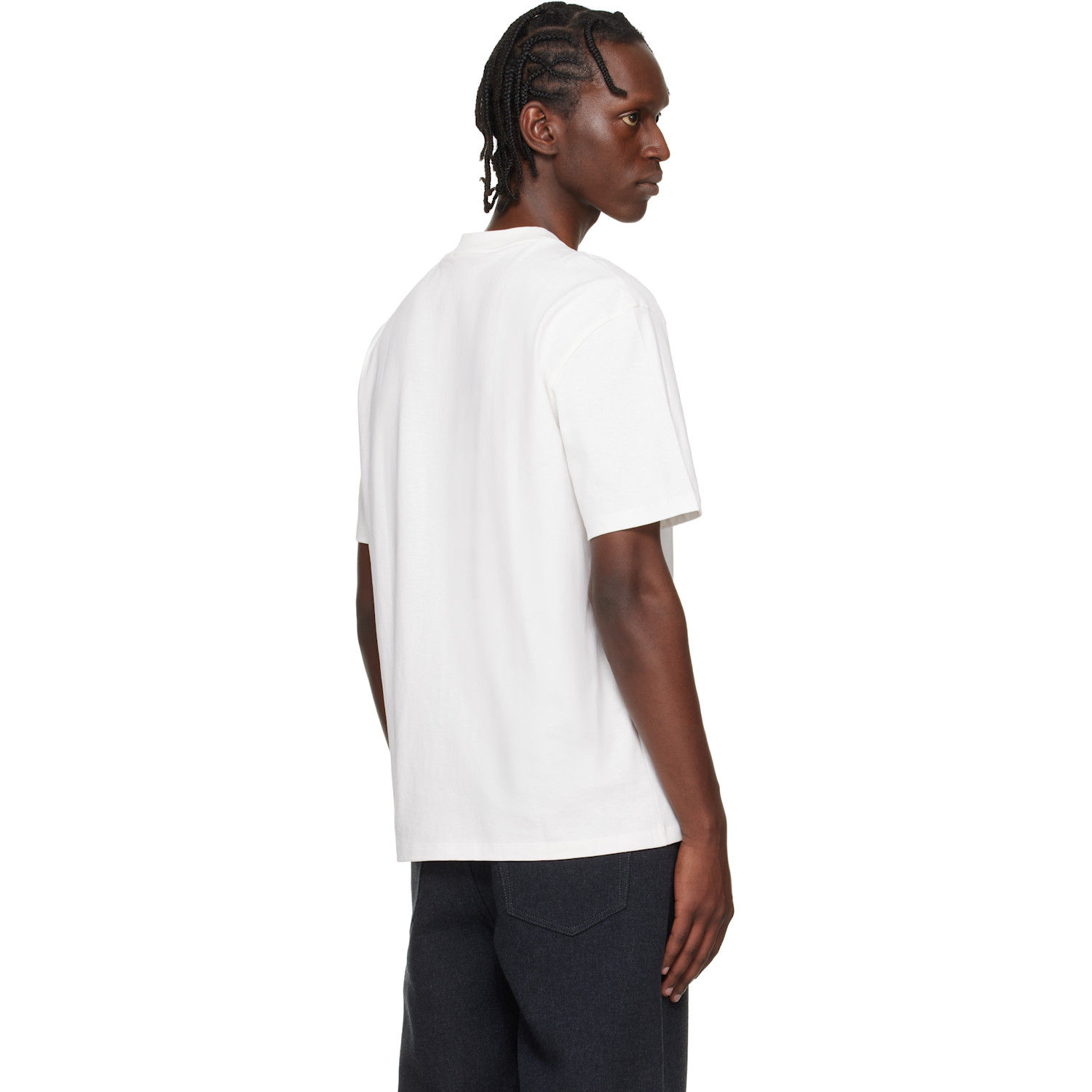  Hugo White Relaxed-fit Logo-print T-shirt 