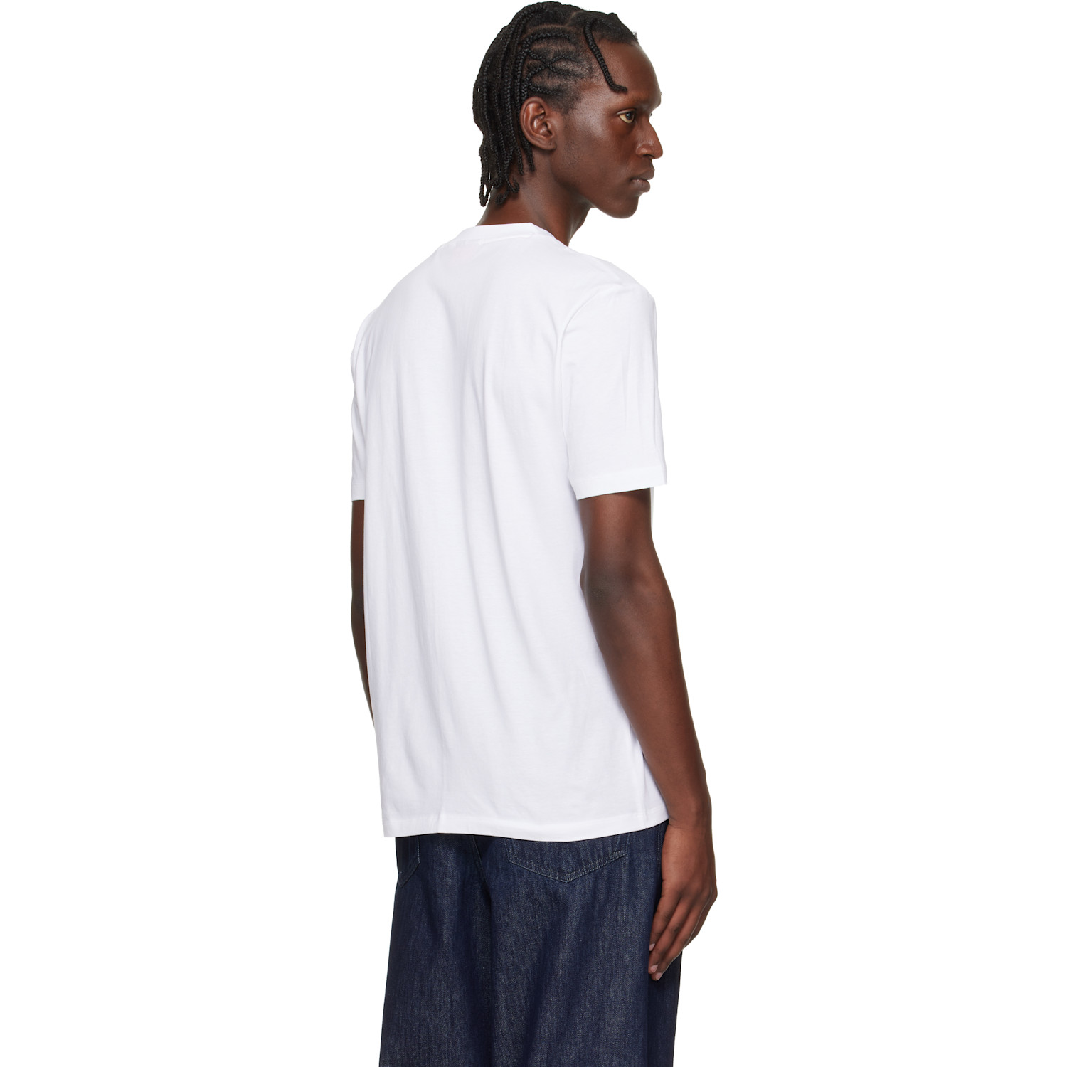  Hugo White Regular-fit Logo-print T-shirt 