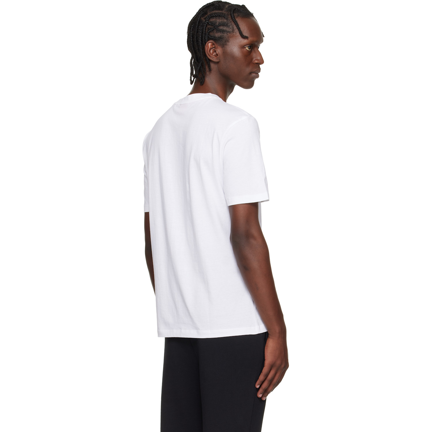  Hugo White Regular-fit Logo-print T-shirt 