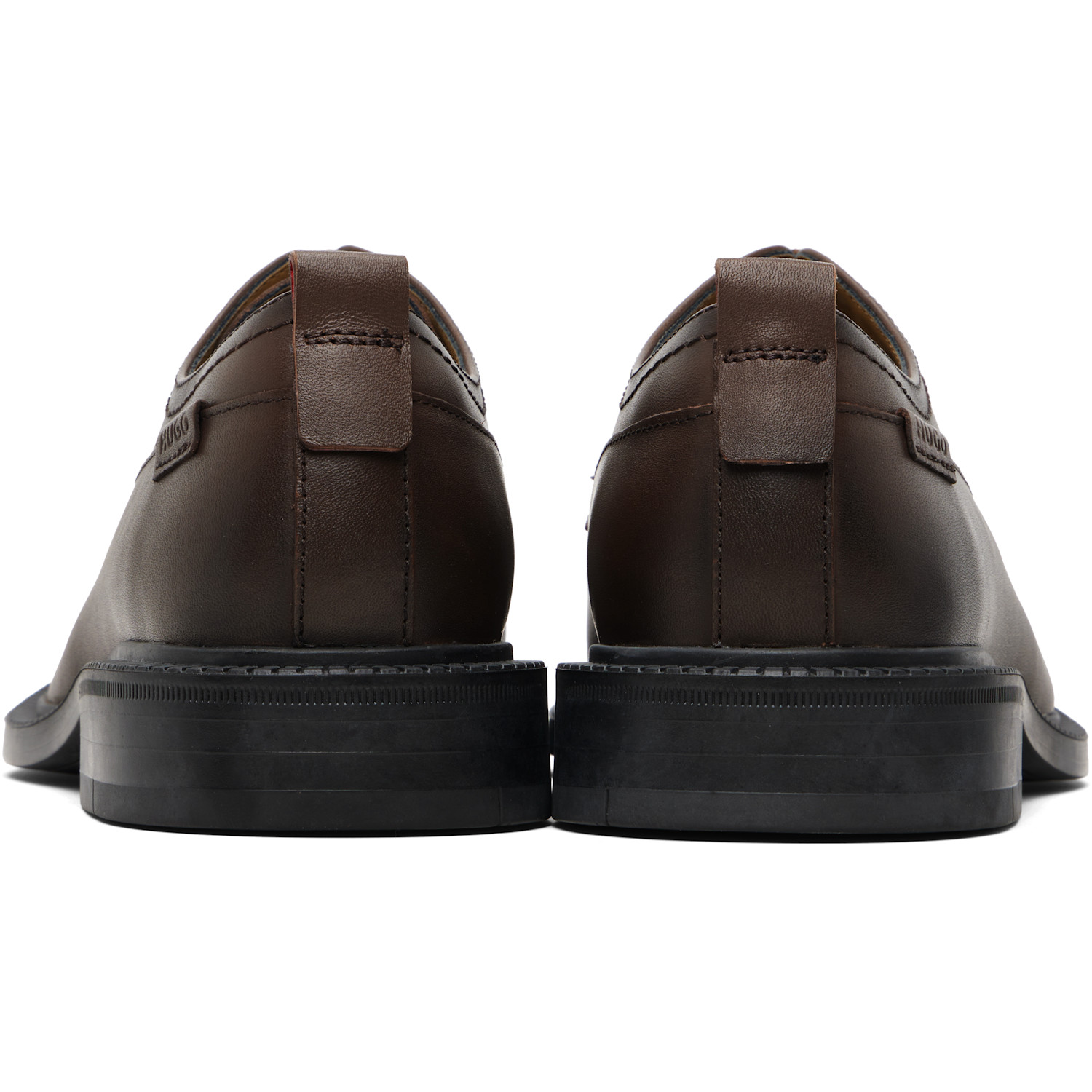  Hugo Brown Grained Leather Derbys 