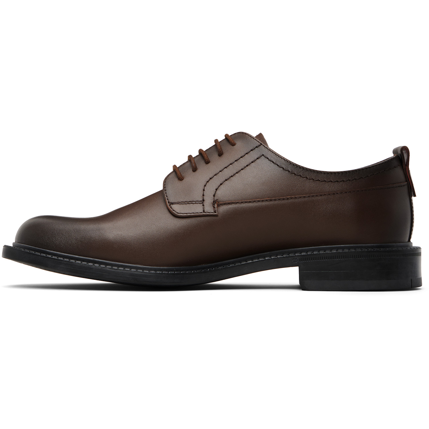  Hugo Brown Grained Leather Derbys 