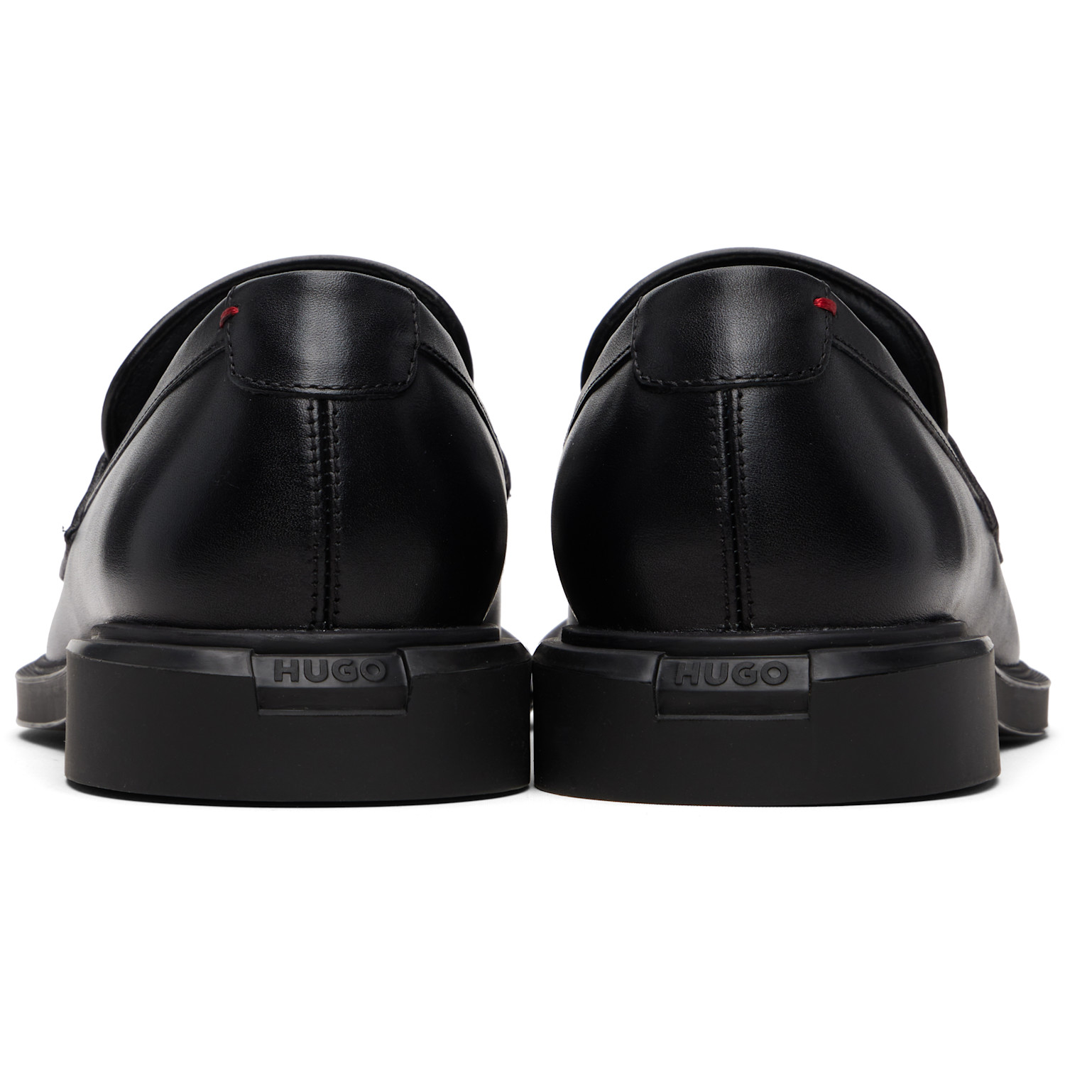  Hugo Black Penny Trim Loafers 