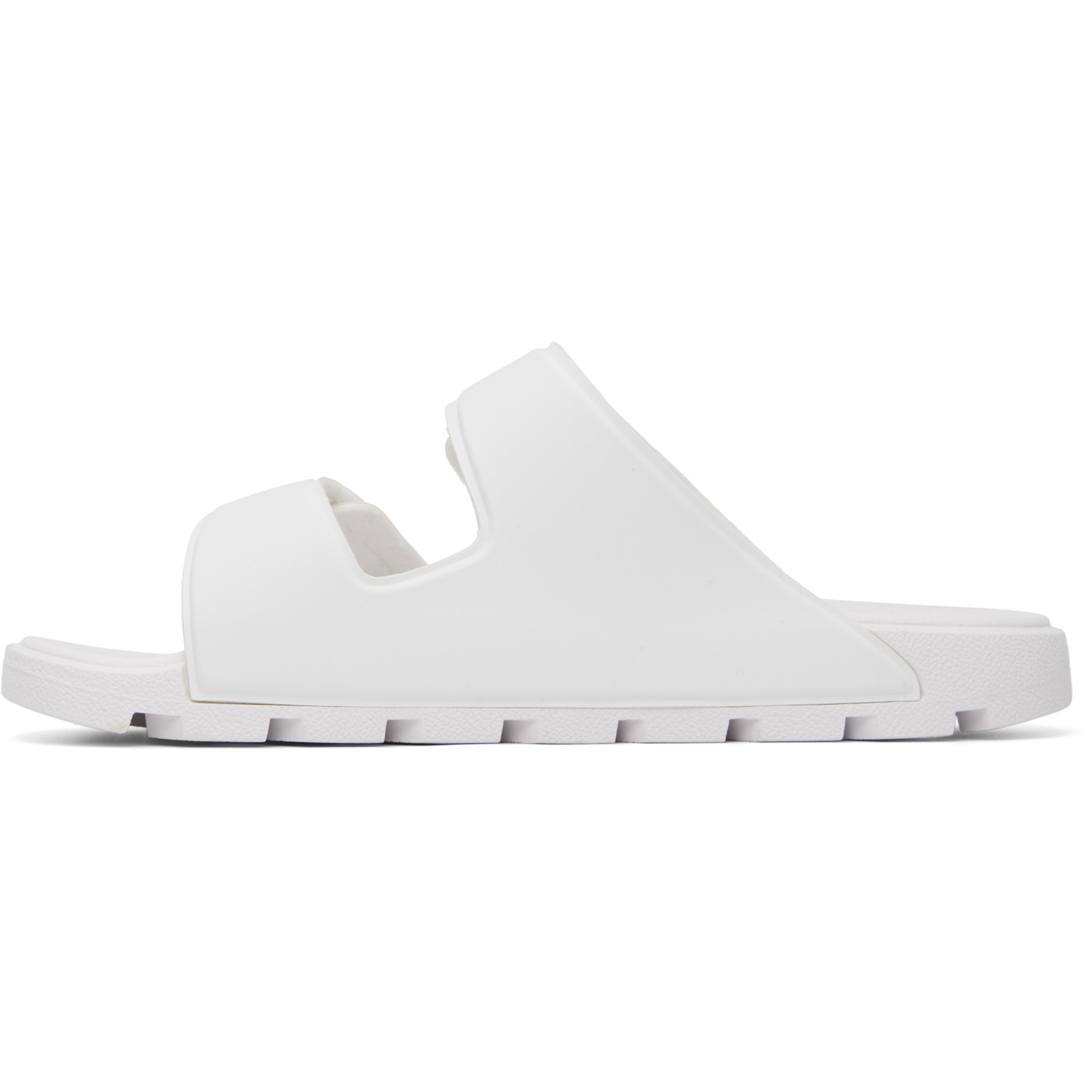  Hugo White Double Touch-closure Straps Logo Sandals 