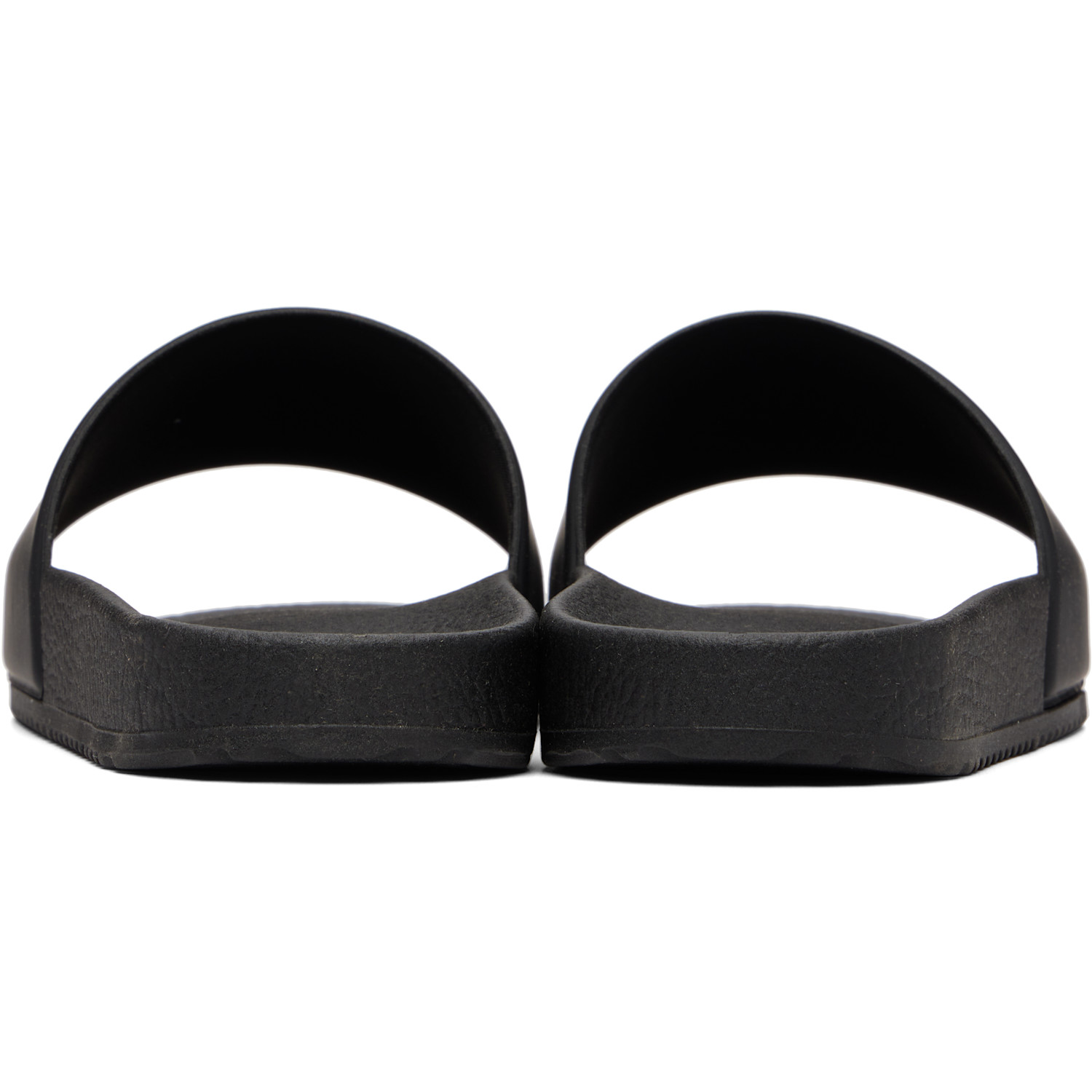  Hugo Black Tonal Logo Italian-made Sandals 