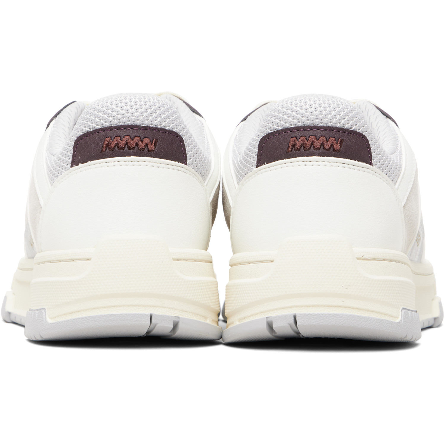  Hugo Off-white Mesh & Faux-leather Sneakers 