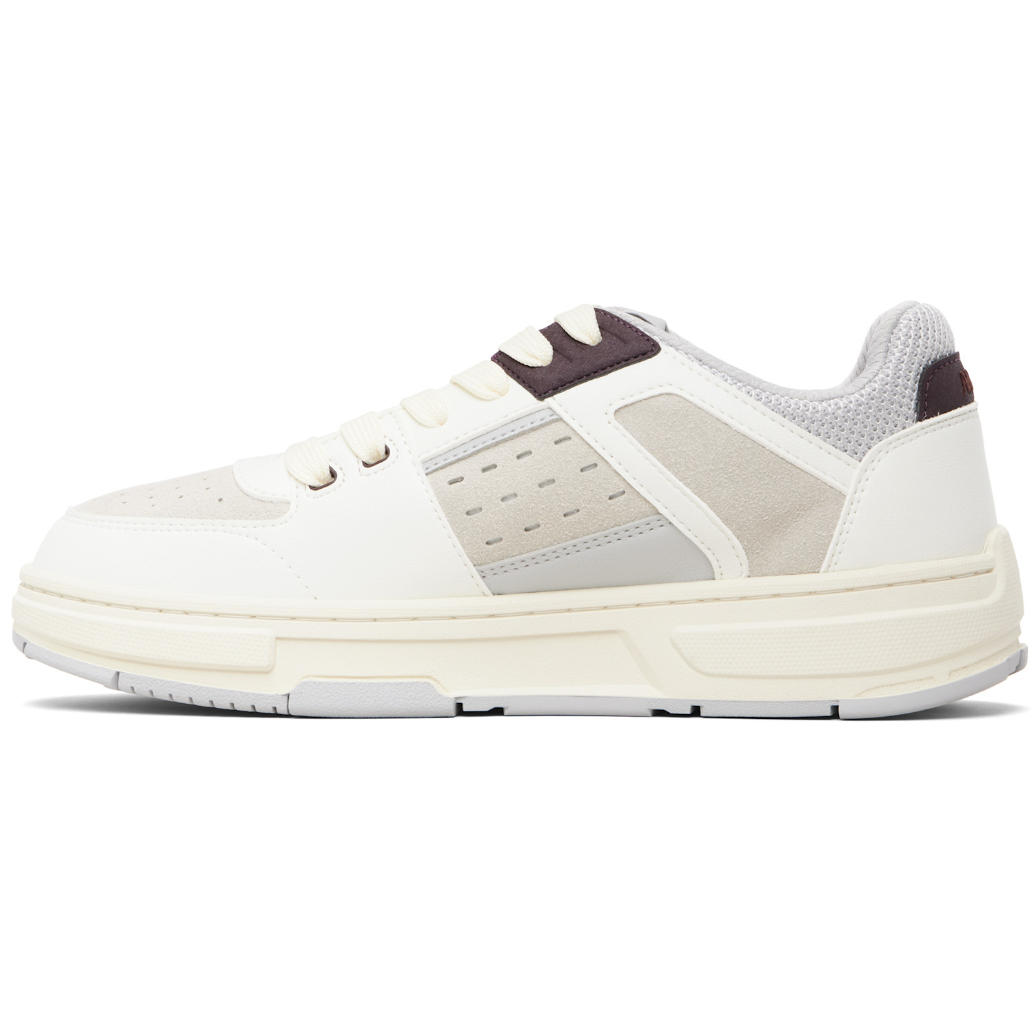  Hugo Off-white Mesh & Faux-leather Sneakers 