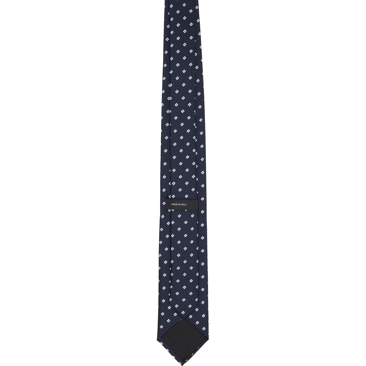  Boss Navy Jacquard-pattern Tie 