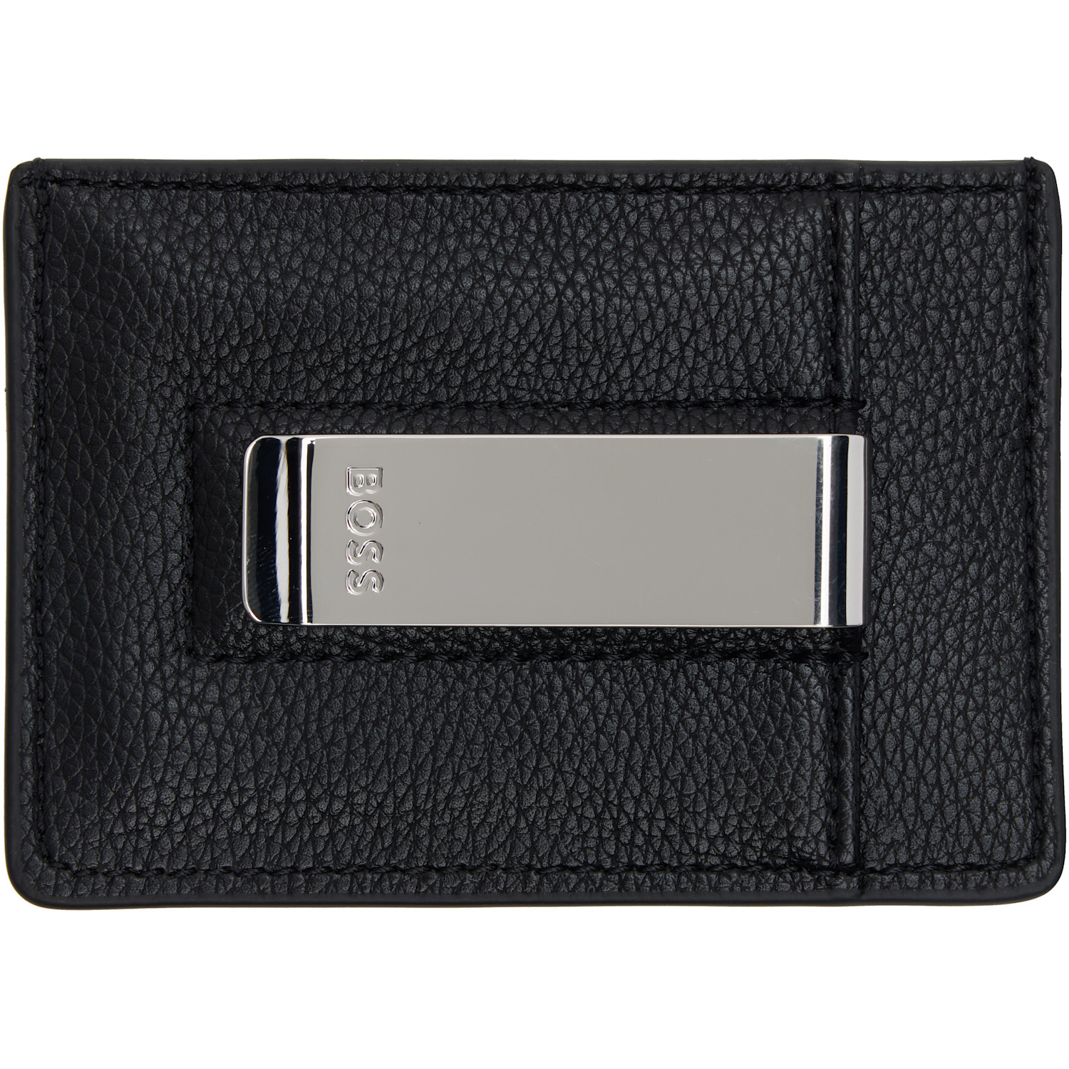  Boss Black Faux-leather Money Clip Card Holder 