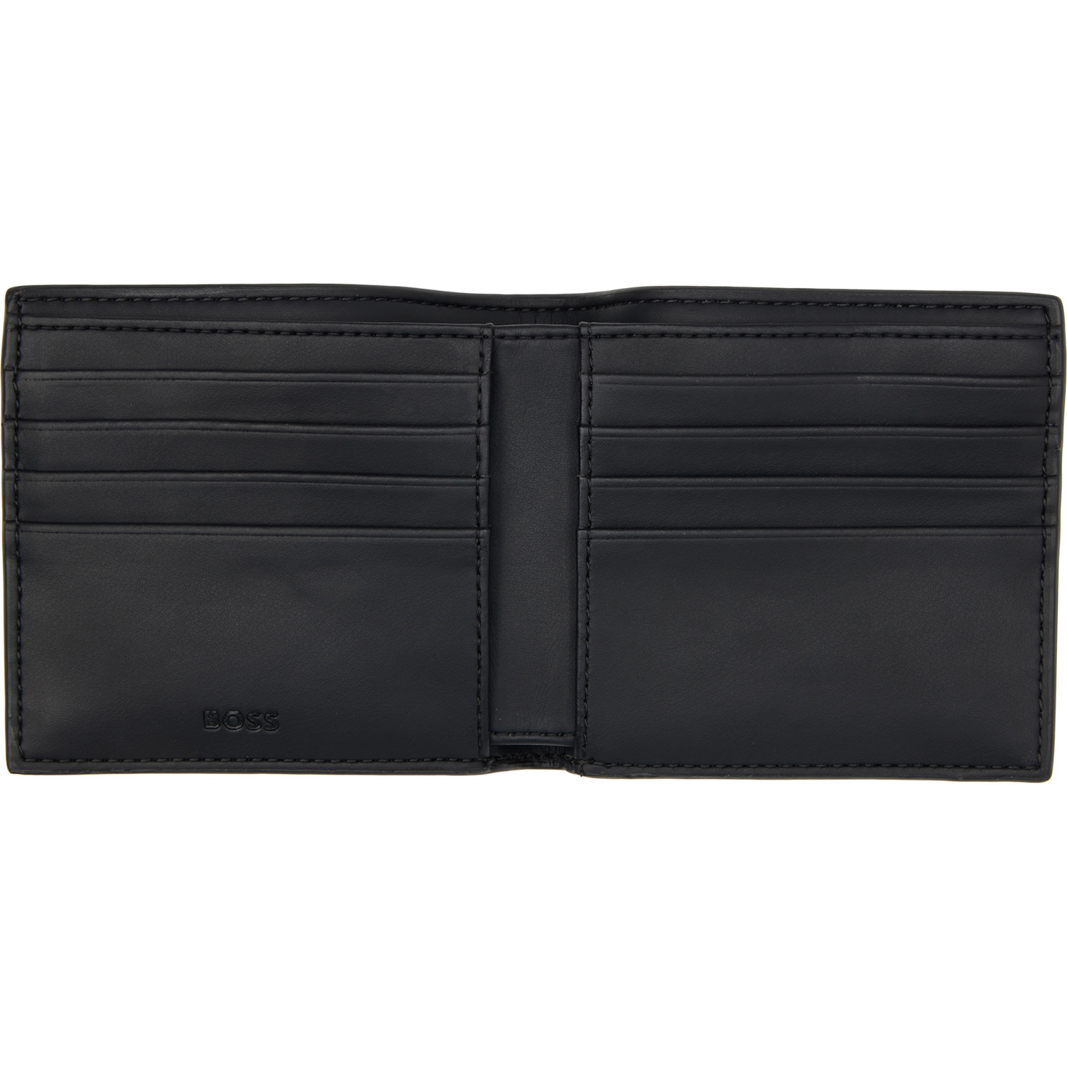  Boss Black Grained Faux-leather Wallet 