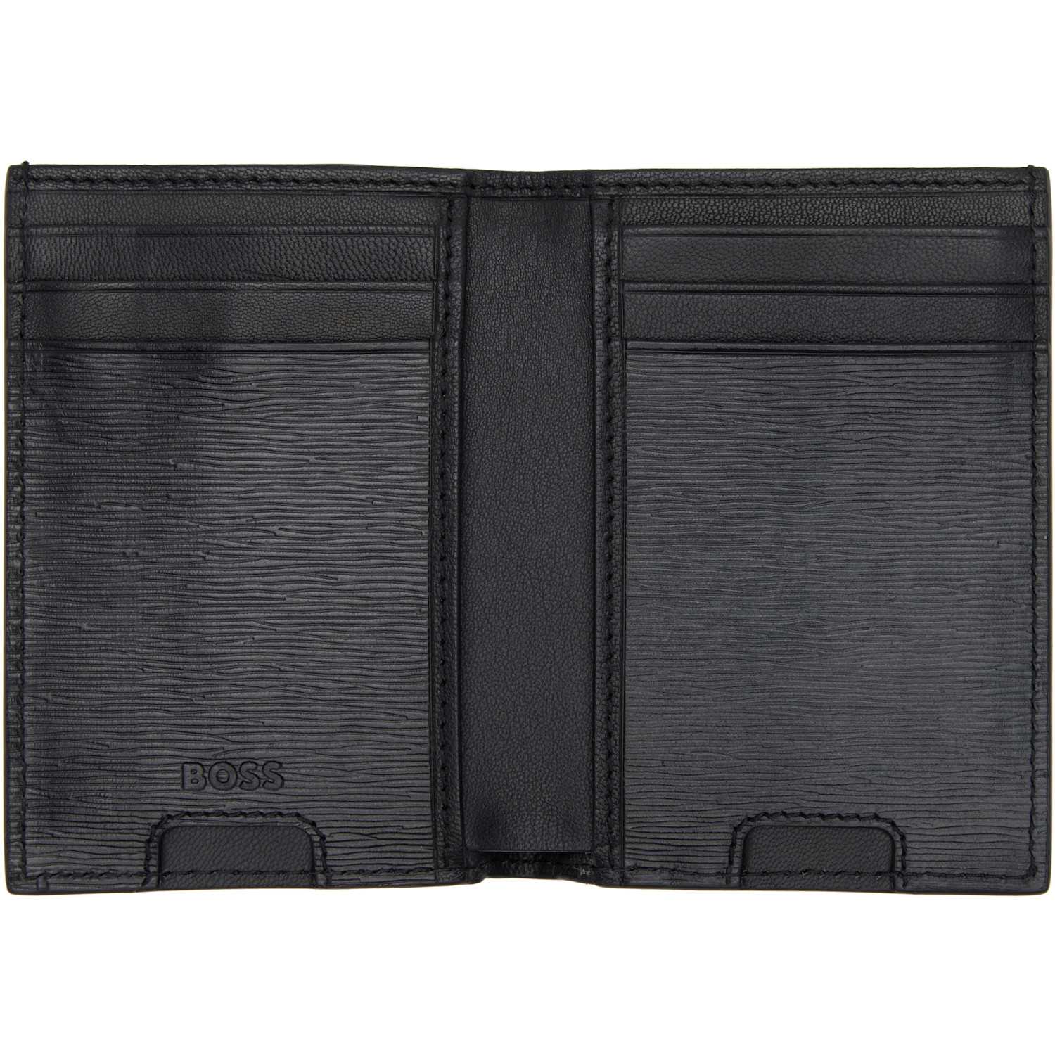  Boss Black Vertical Bifold Card Holder 