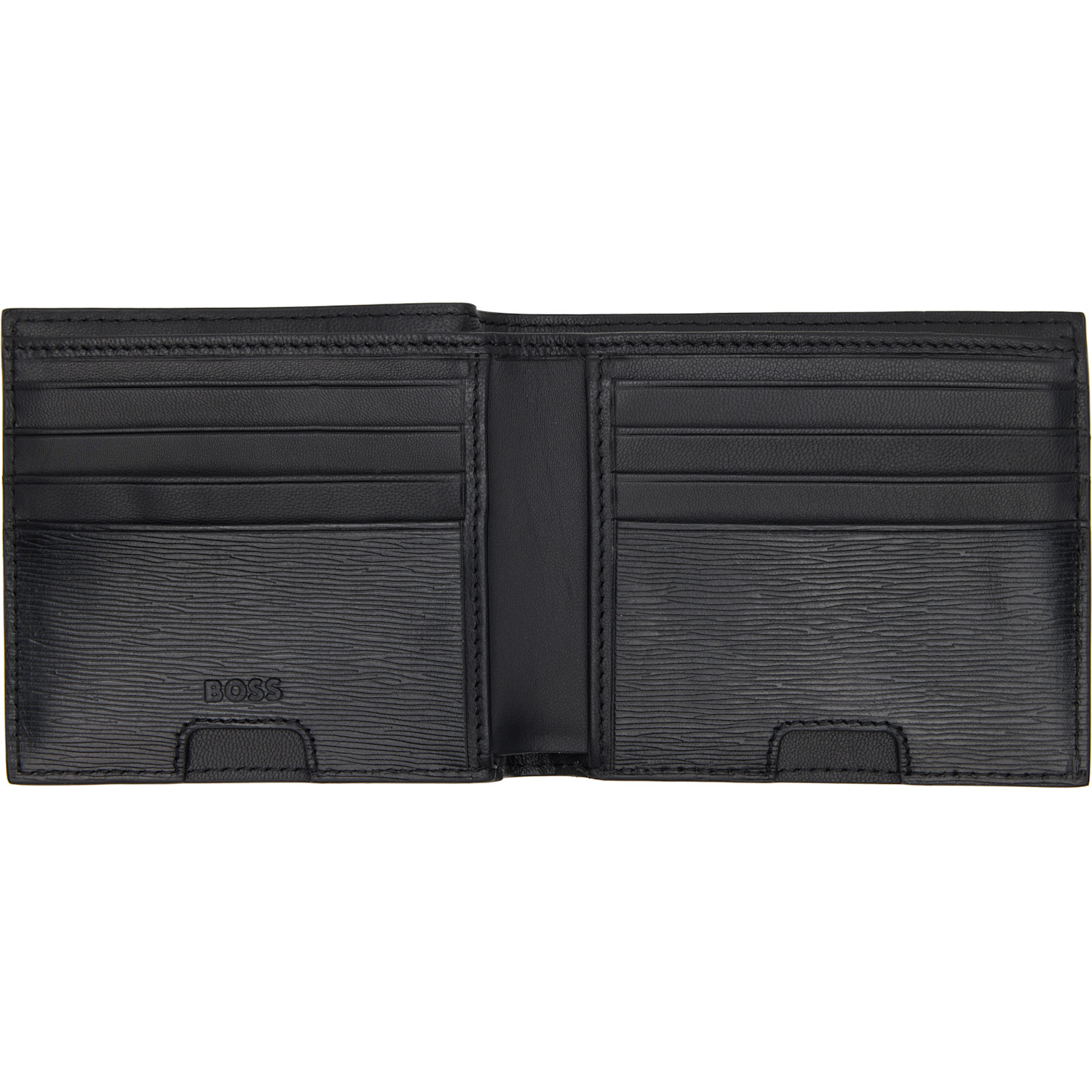  Boss Black Saffiano Bifold Wallet 