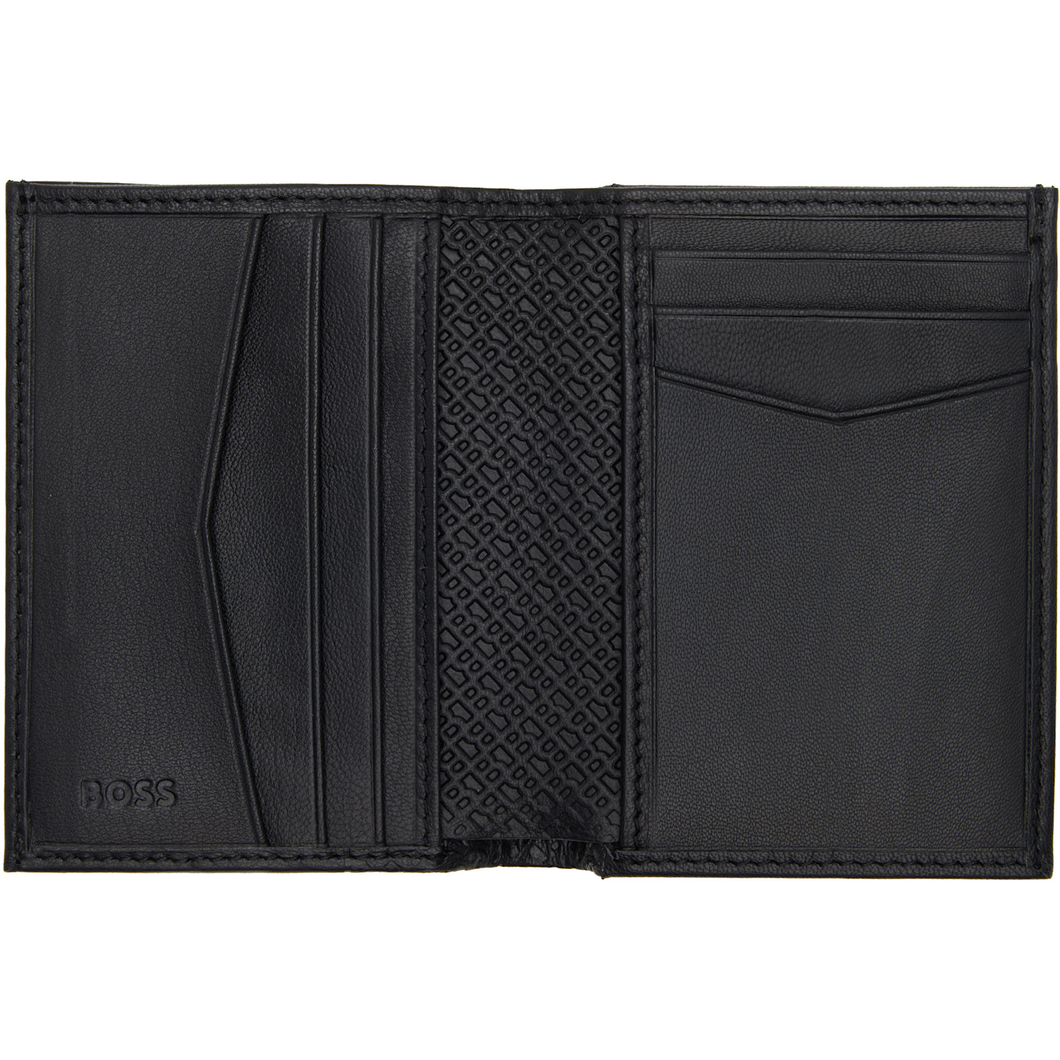  Boss Black Embossed Logo Wallet 