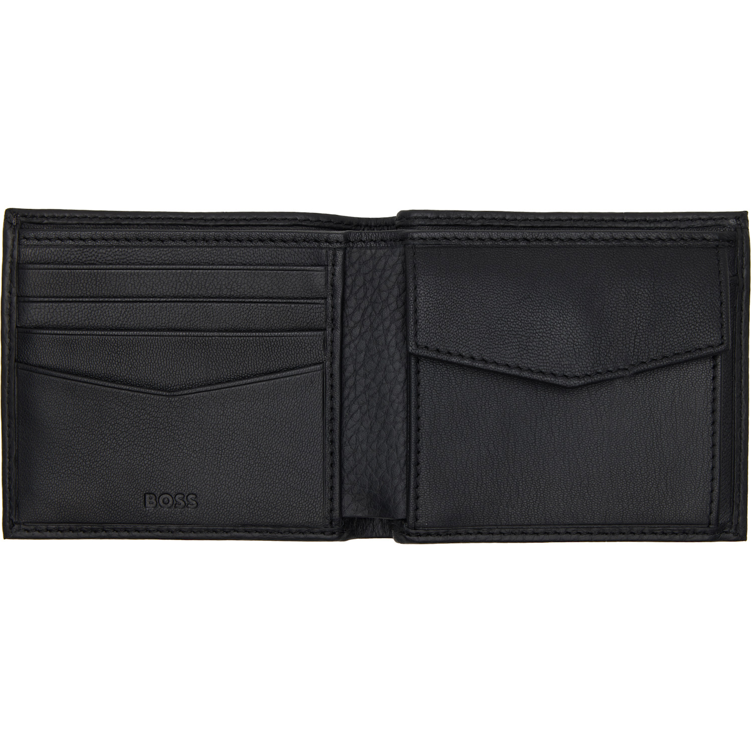  Boss Black Grained Leather Wallet 