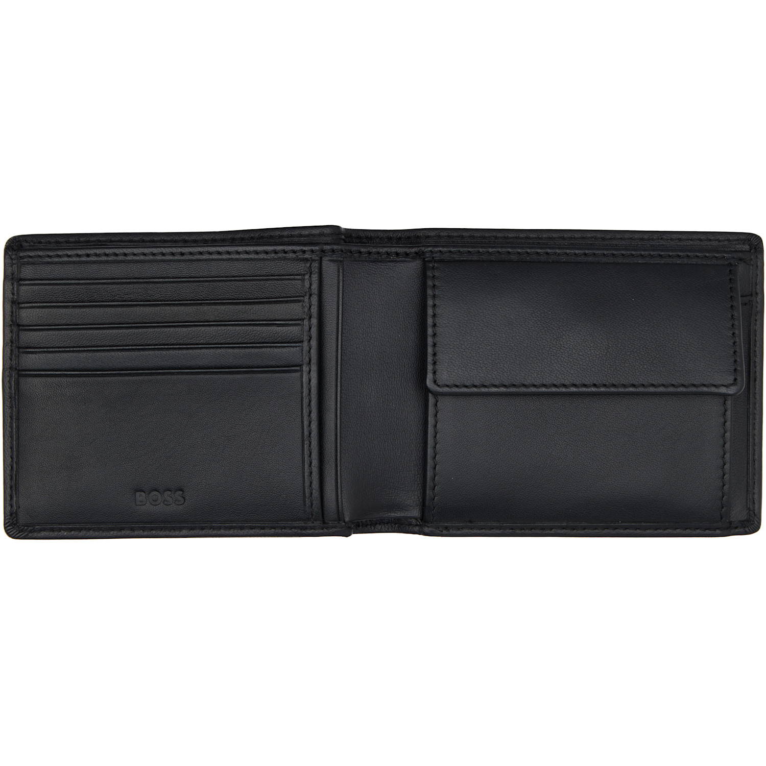  Boss Black Embossed Logo Coin Wallet 