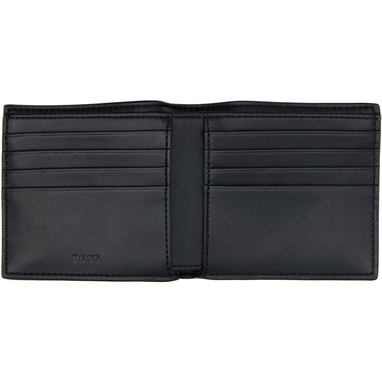  Boss Black Embossed Logo Wallet 