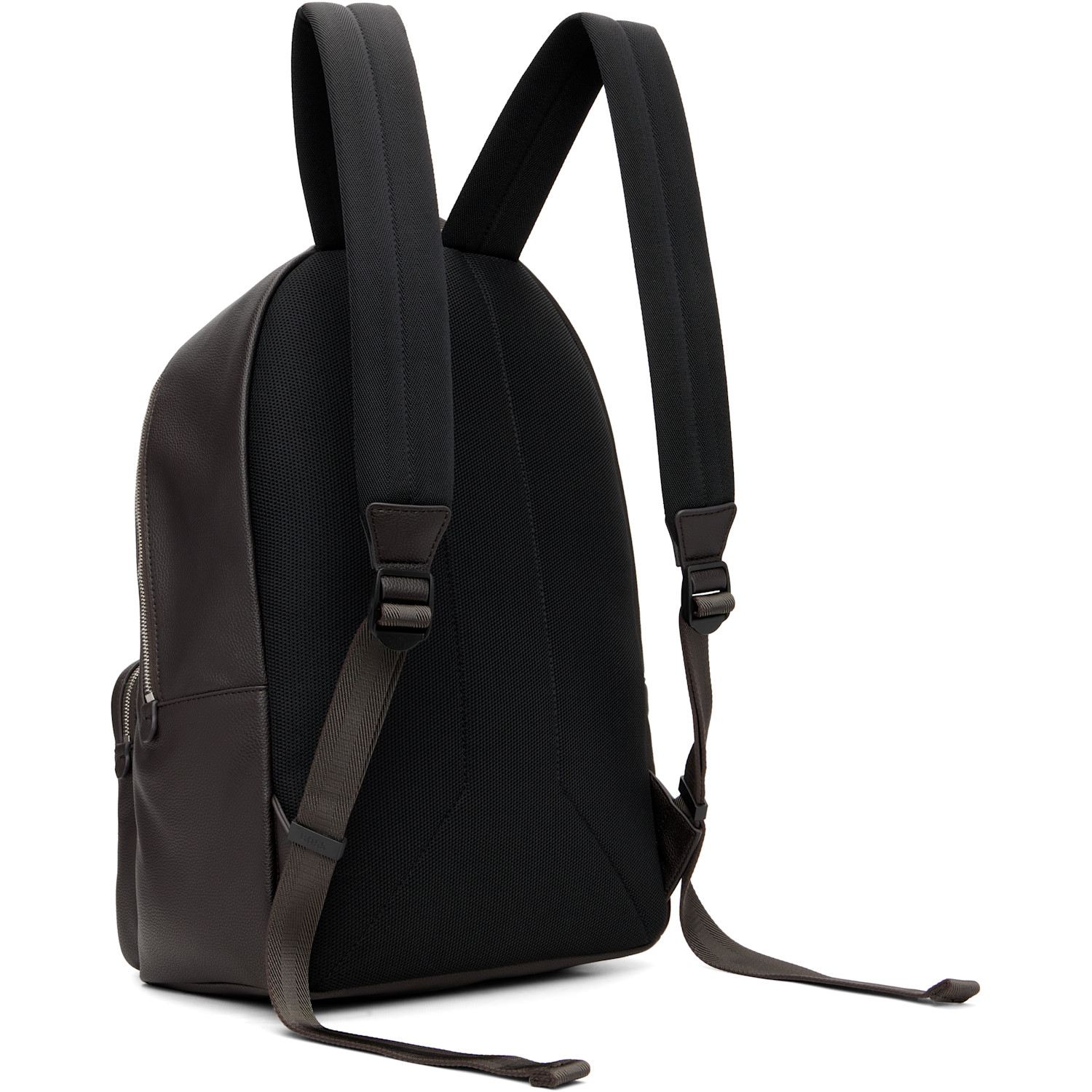  Boss Brown Pebble-grained Backpack 