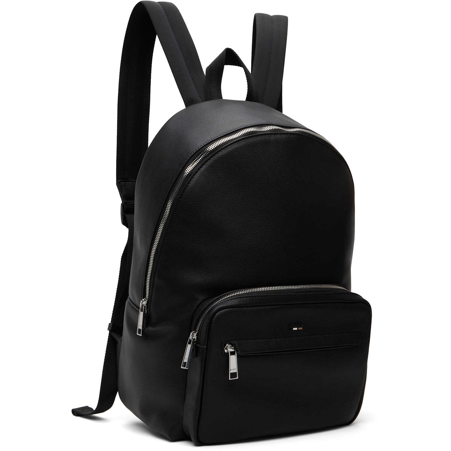  Boss Black Embossed-logo Backpack 