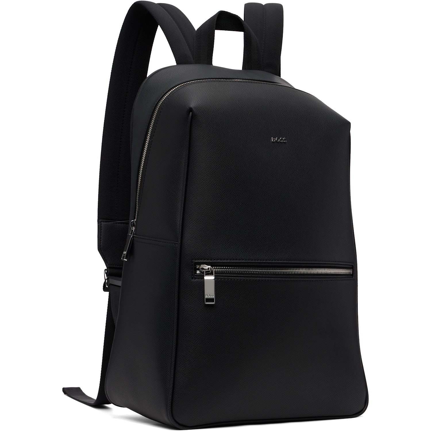  Boss Black Logo Hardware Grained-leather Backpack 