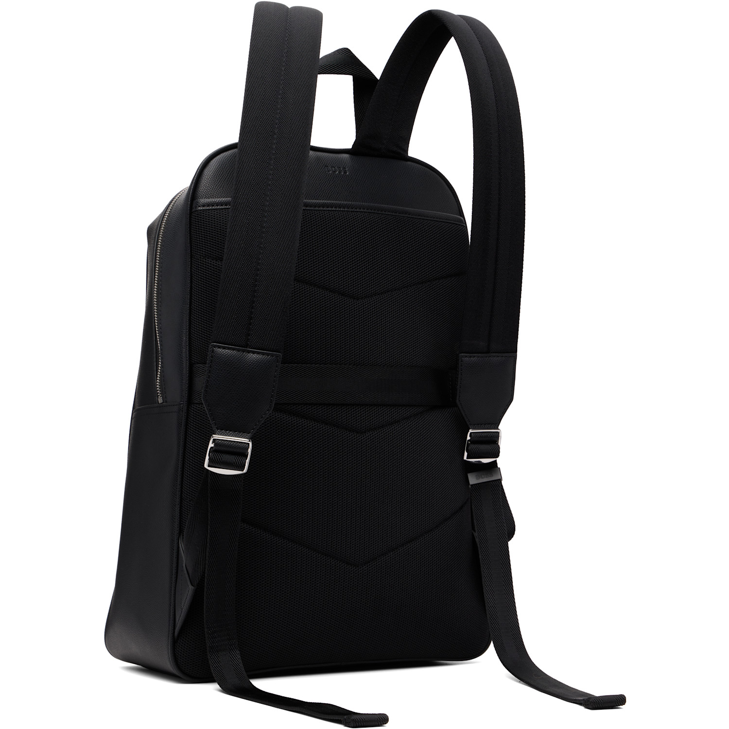  Boss Black Logo Hardware Grained-leather Backpack 