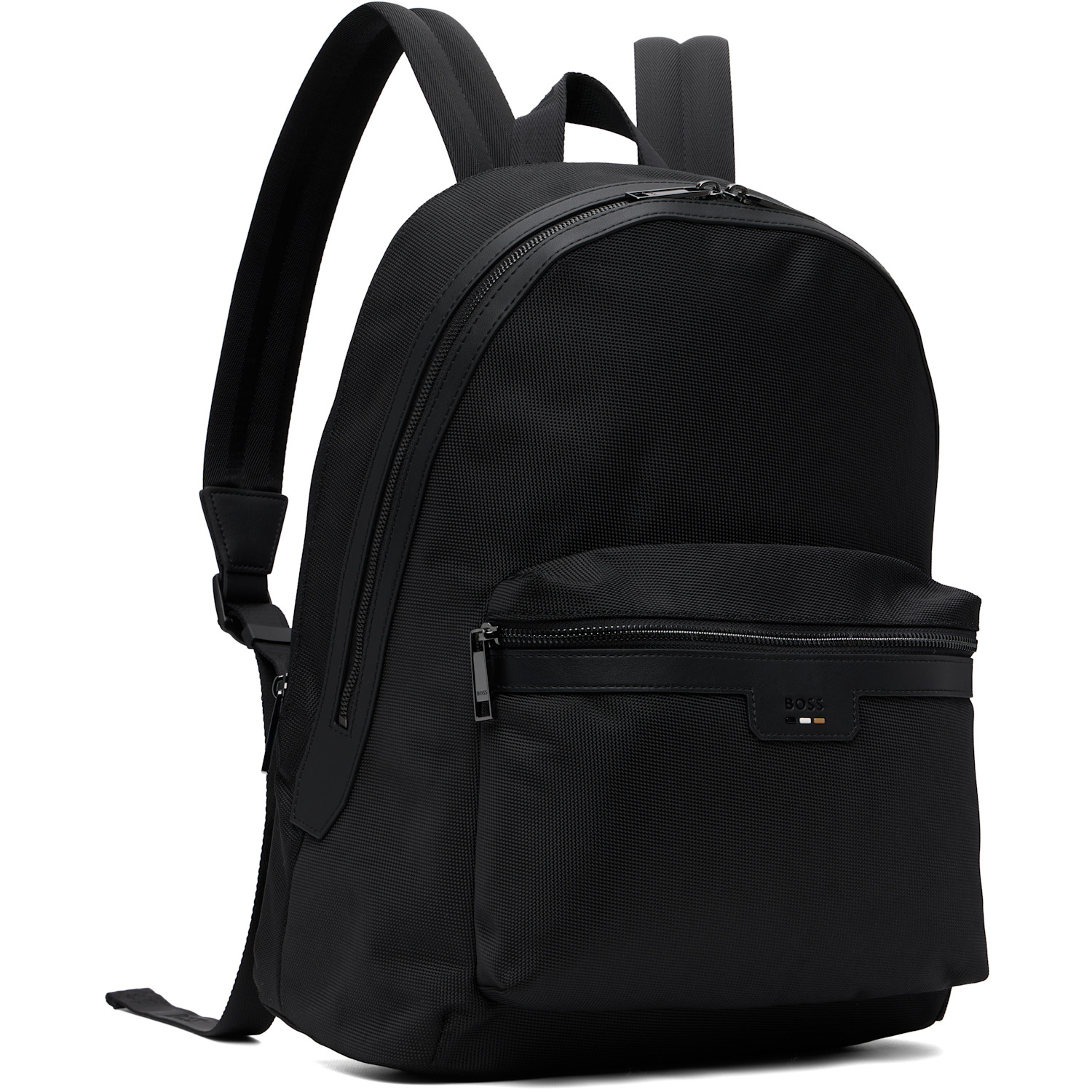  Boss Black Signature Trims Structured Backpack 