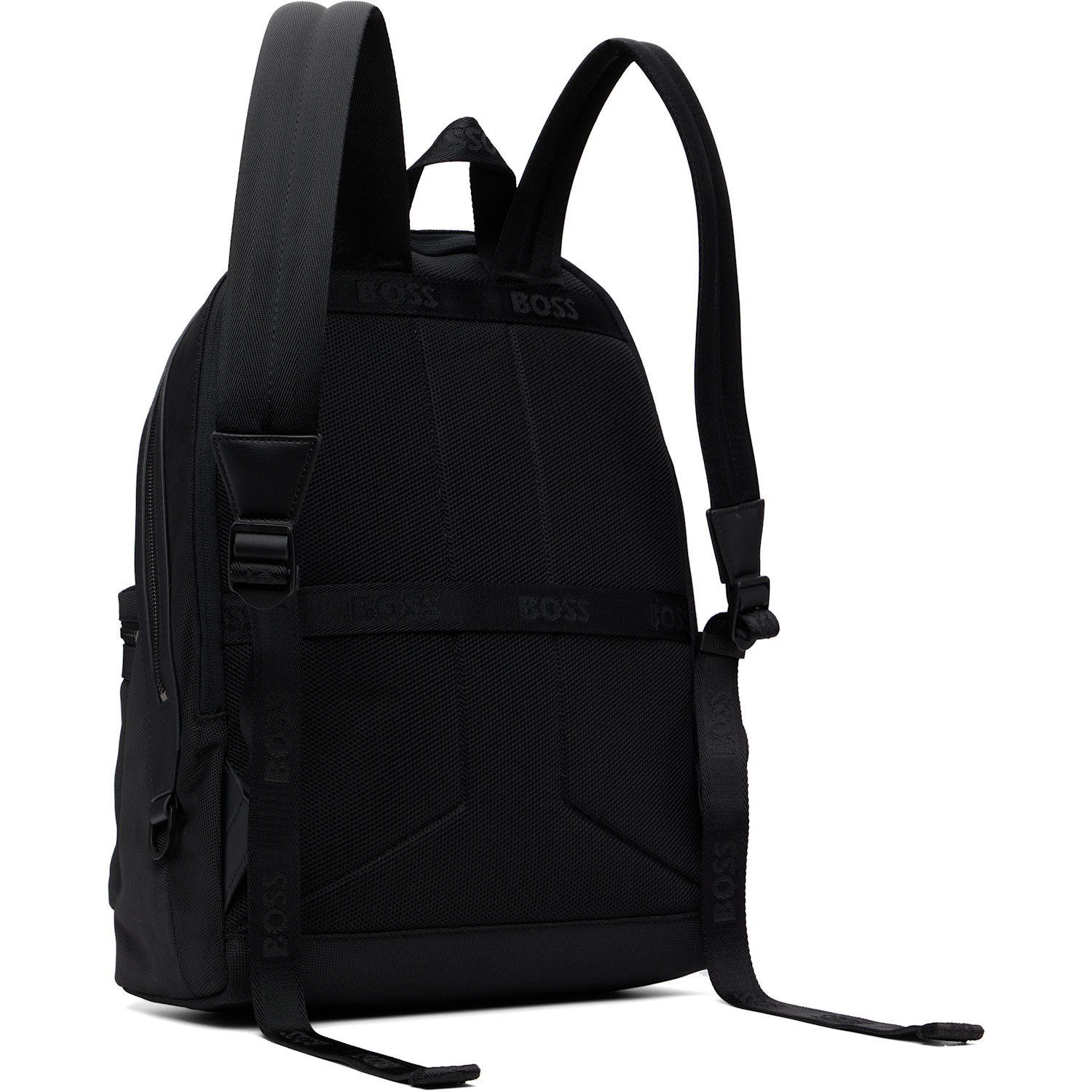  Boss Black Signature Trims Structured Backpack 