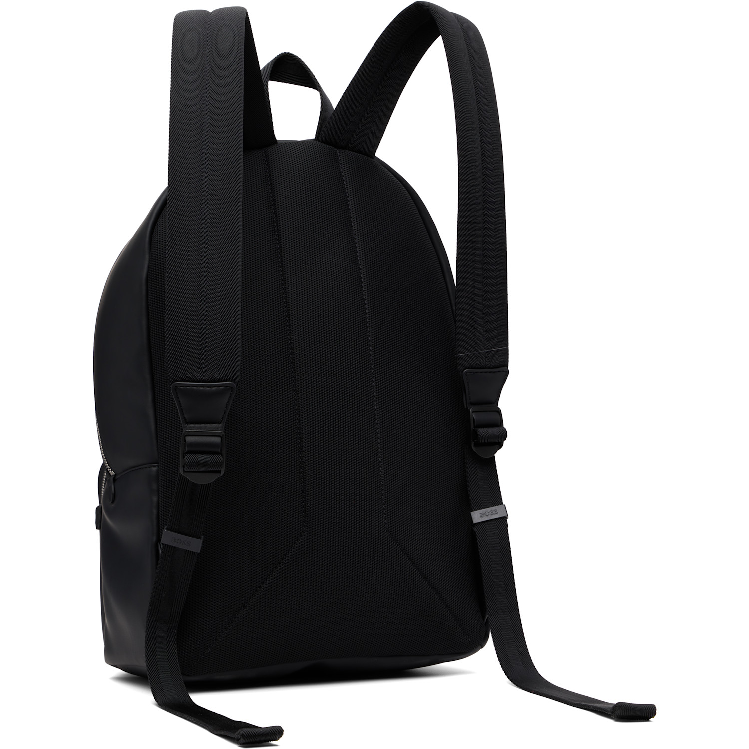 Boss Black Embossed-logo Backpack 