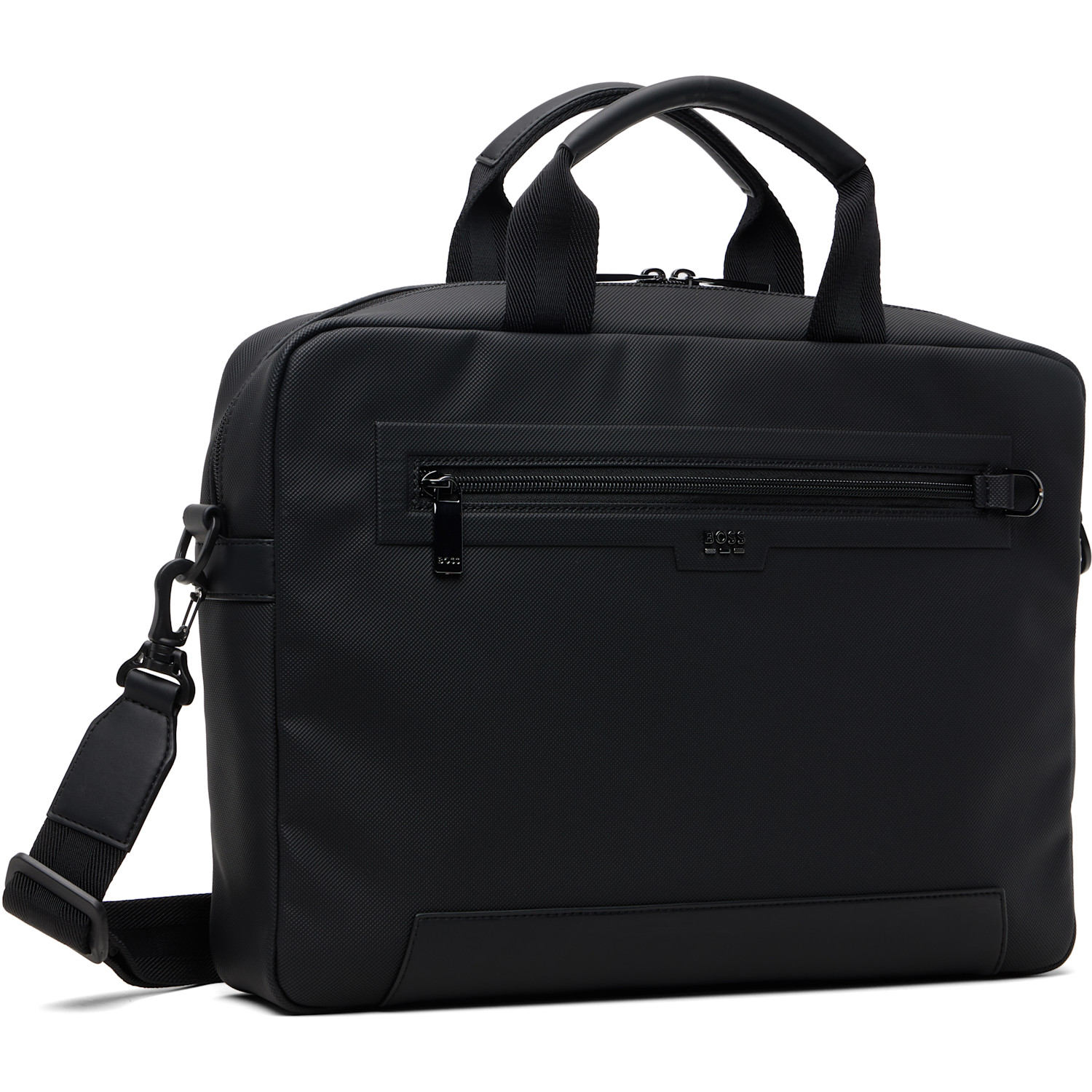  Boss Black Logo Flag Document Briefcase 