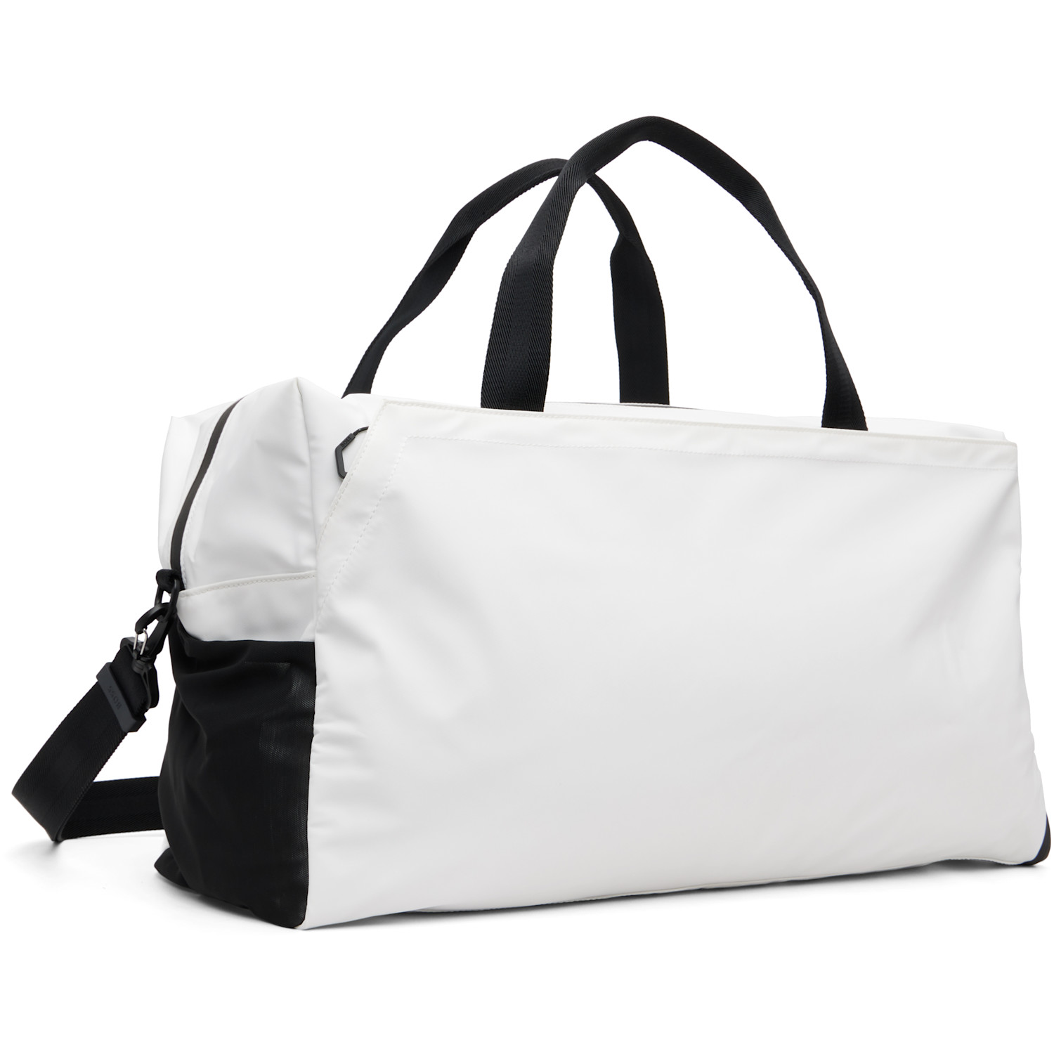  Boss White Reflective-zips Duffle Bag 