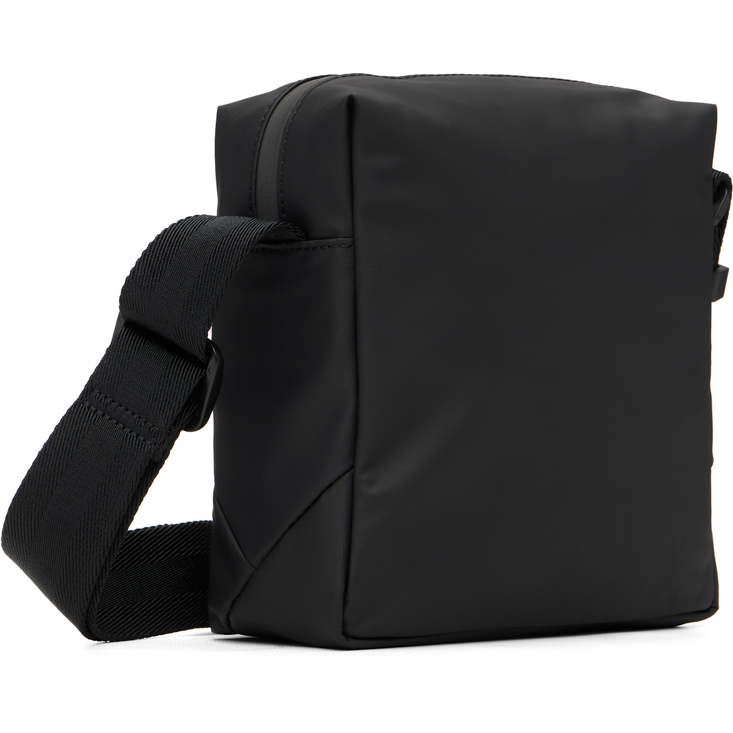  Boss Black Reflective Details Faux-leather Reporter Bag 