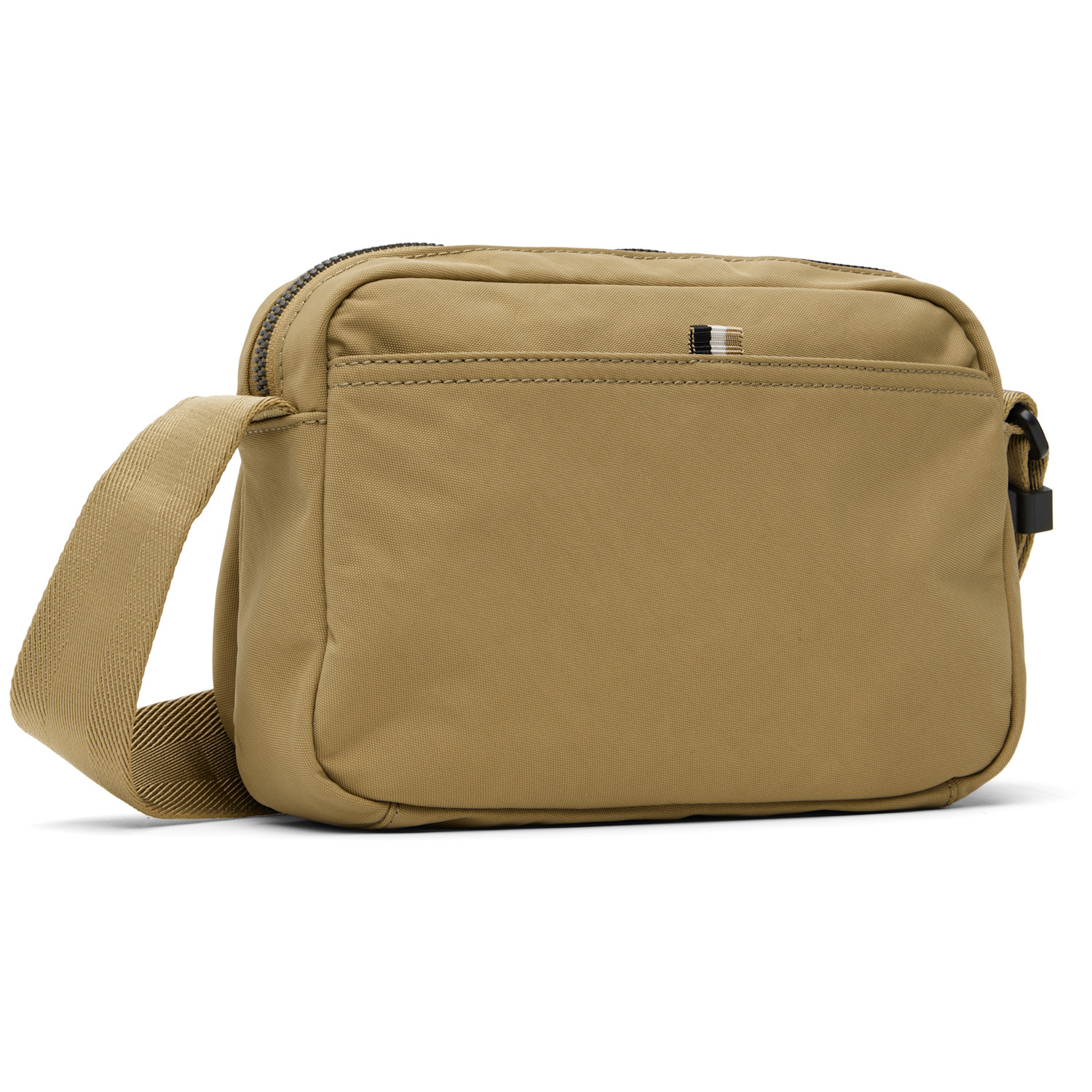 Boss Beige Nylon Logo Patch Pouch 