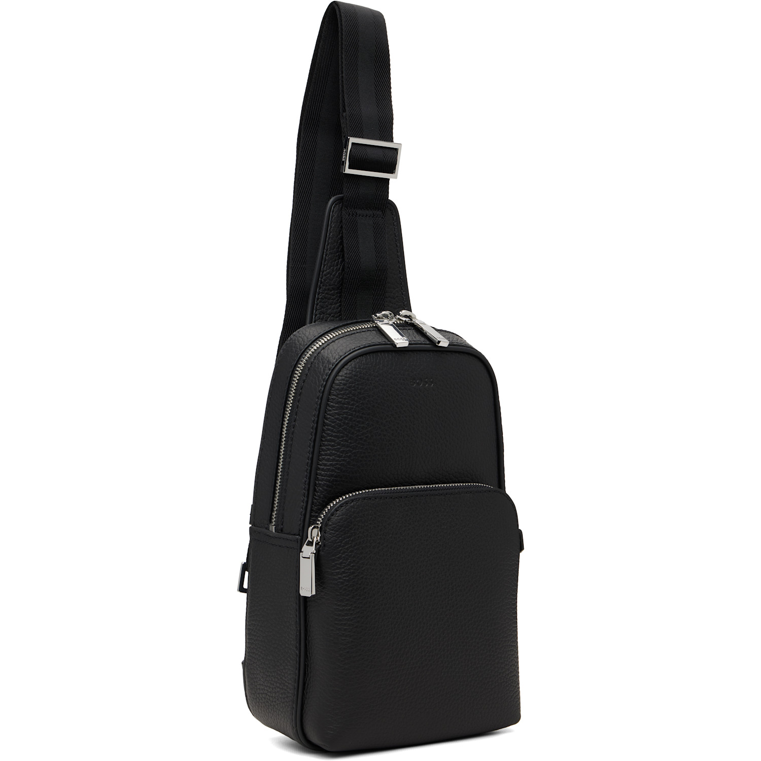  Boss Black Grained Leather Bag 