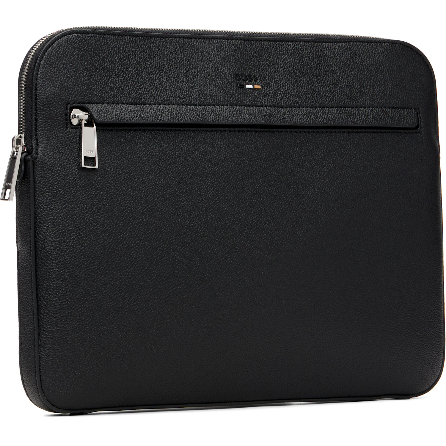  Boss Black Embossed-logo Laptop Bag 