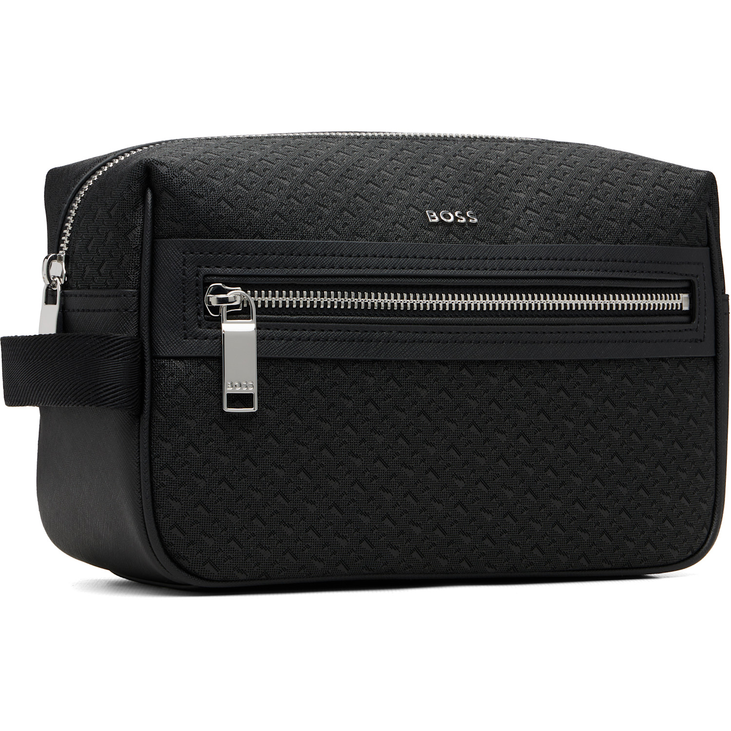  Boss Black Bonded Leather Toiletry Bag 