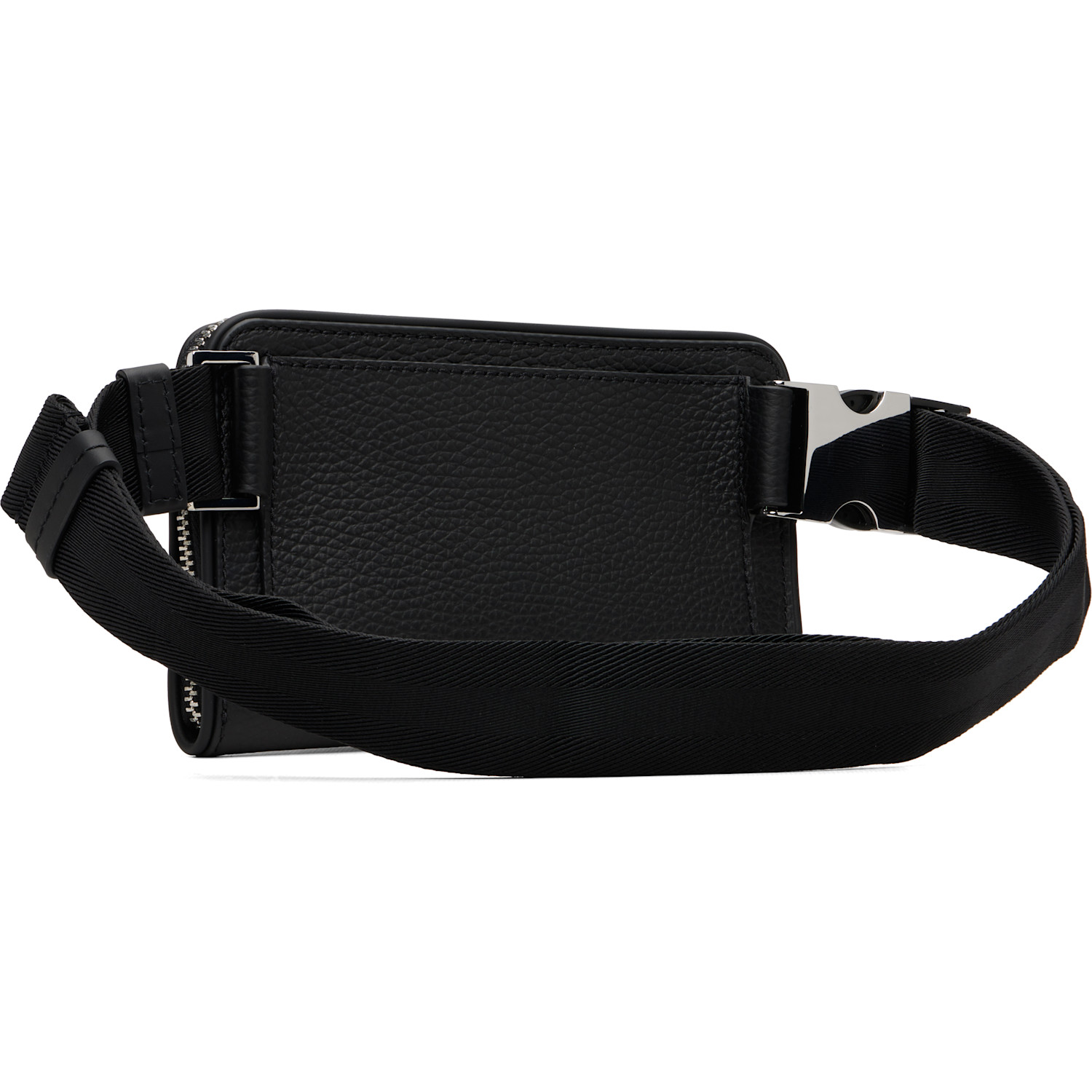  Boss Black Italian Leather Crossbody Belt Bag 