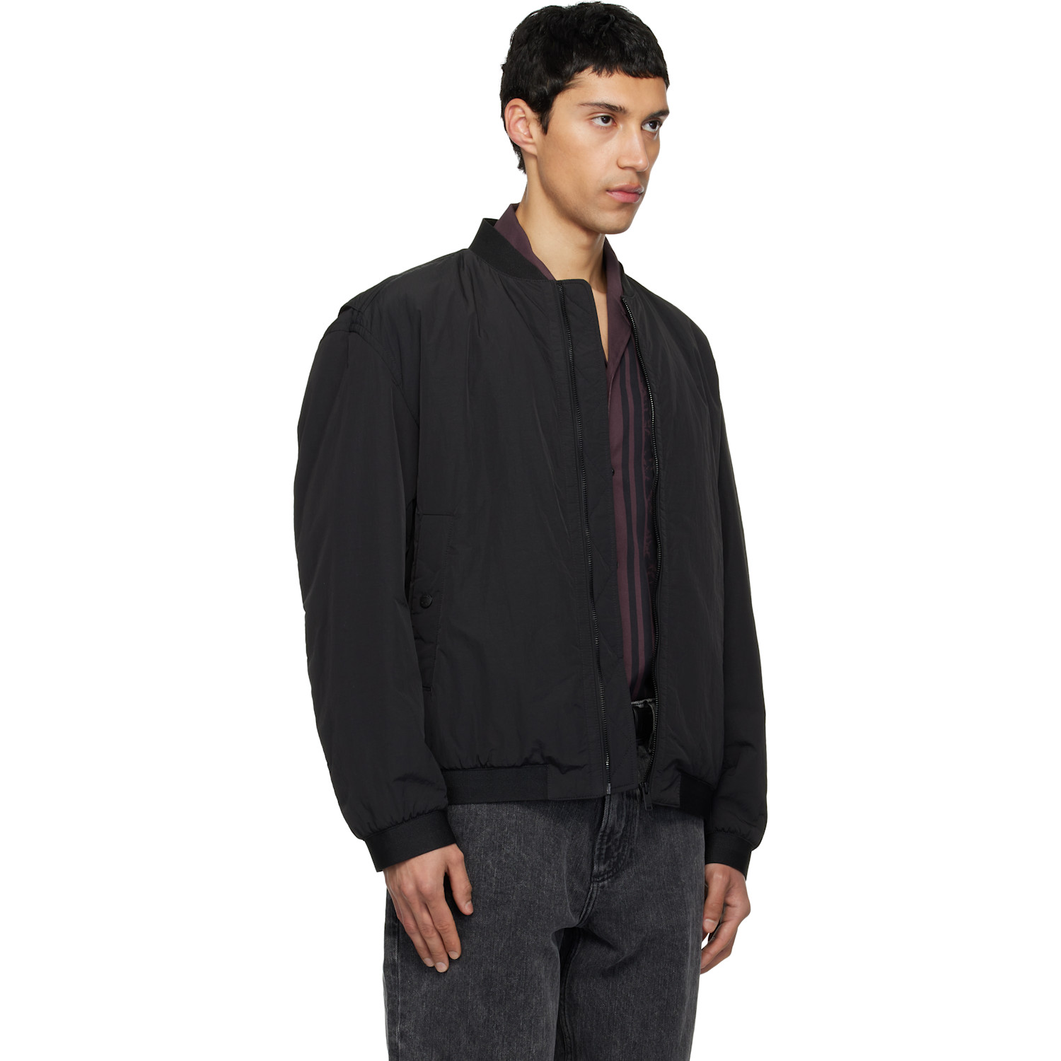  Boss Black Water-repellent Bomber Jacket 
