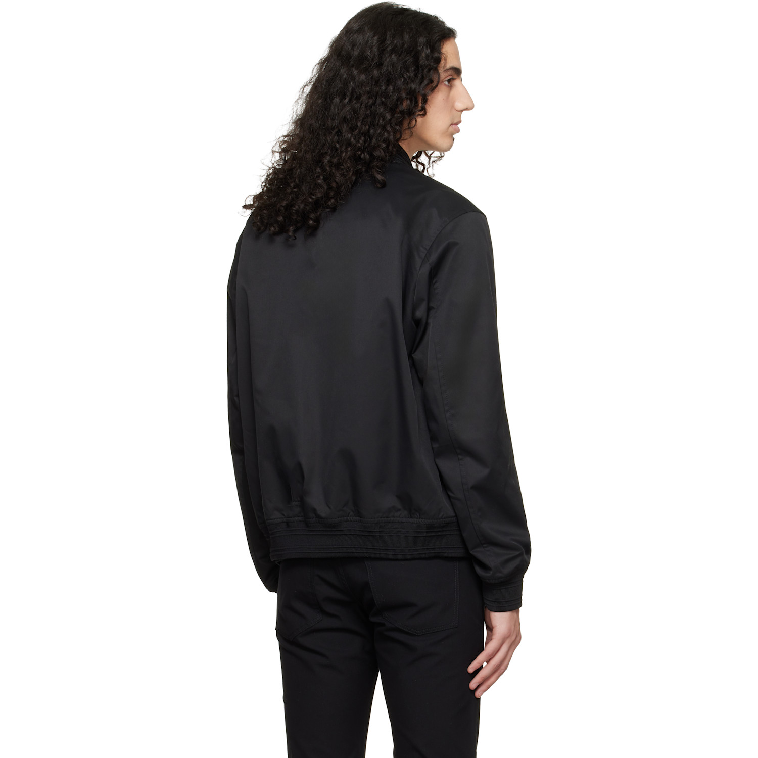  Boss Black Water-repellent Bomber Jacket 