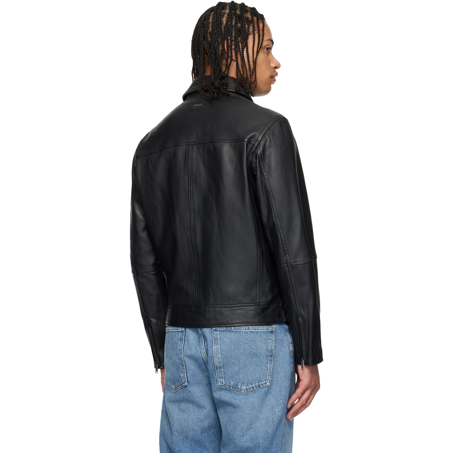 Boss Black Regular Fit Nappa Leather Jacket 