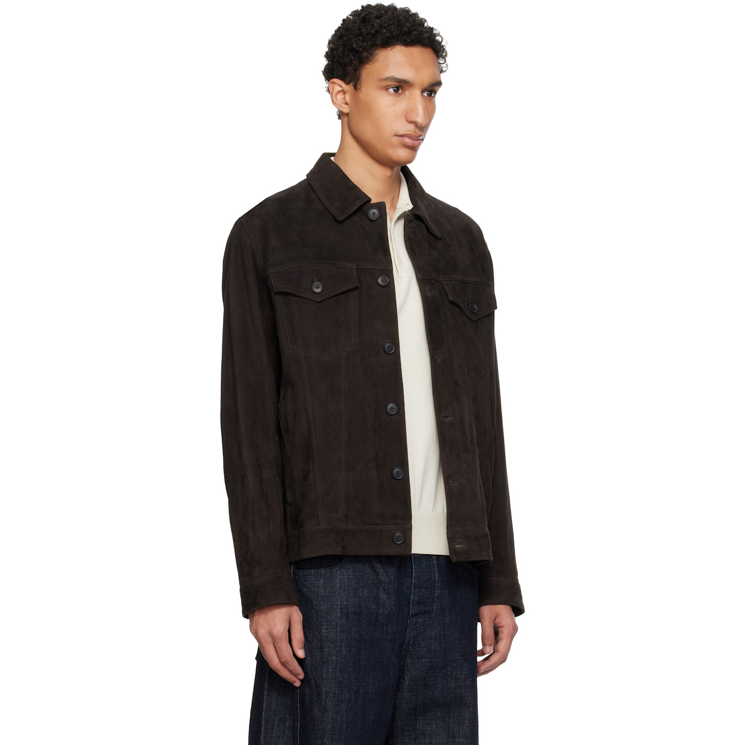  Boss Brown Regular Fit Nappalan Suede Jacket 