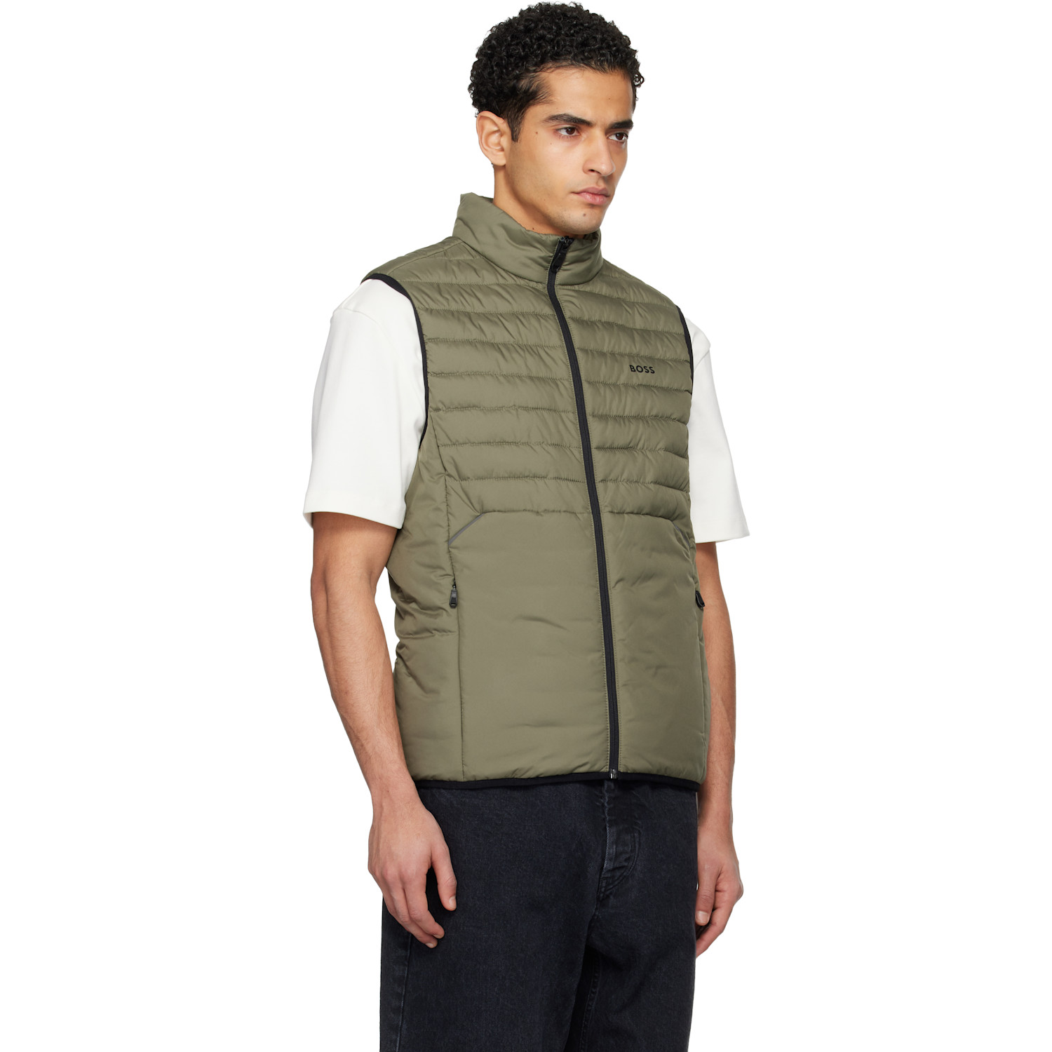  Boss Khaki Water-repellent Reflective Accents Vest 